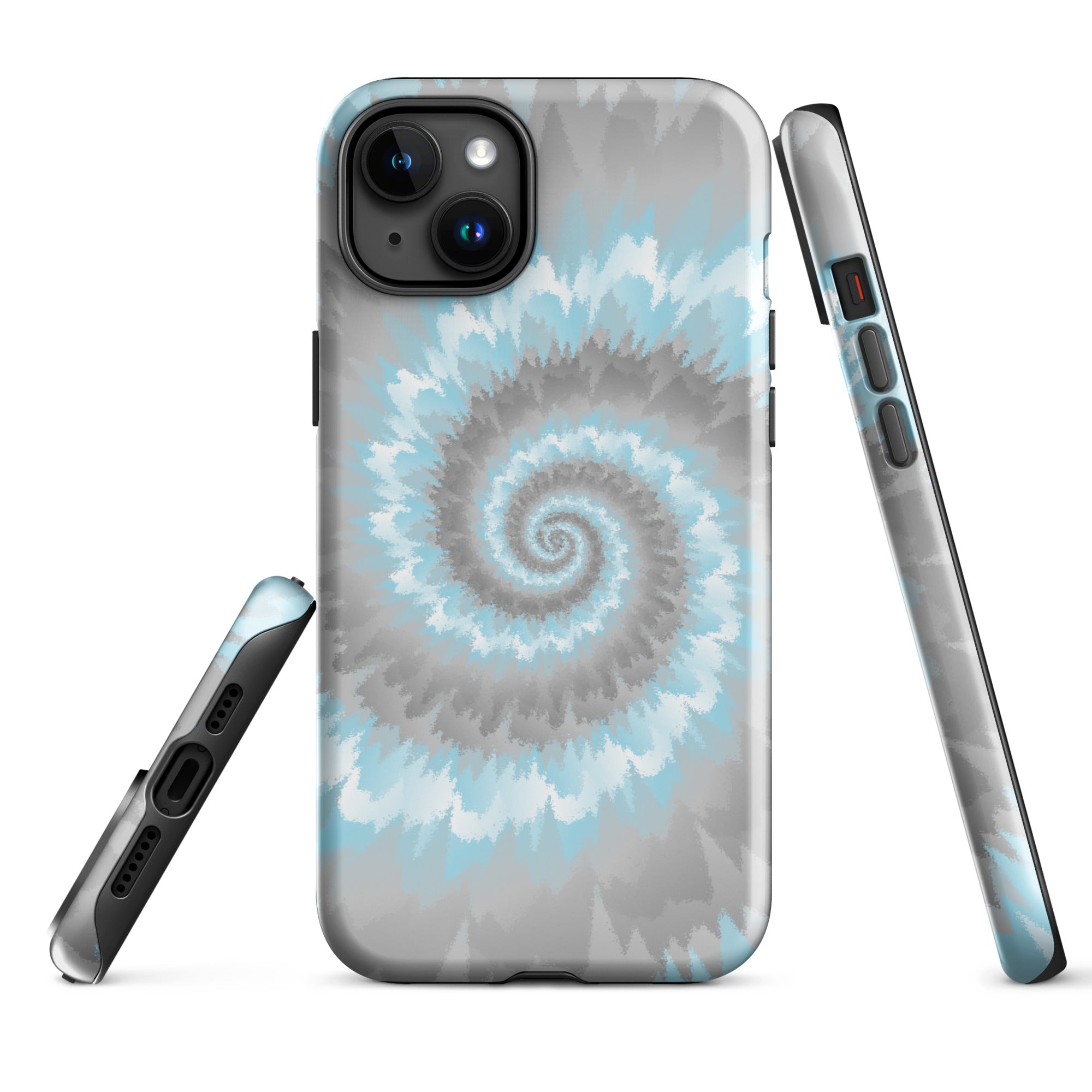 Tough Case for iPhone® Tie Dye Spiral Demiboy