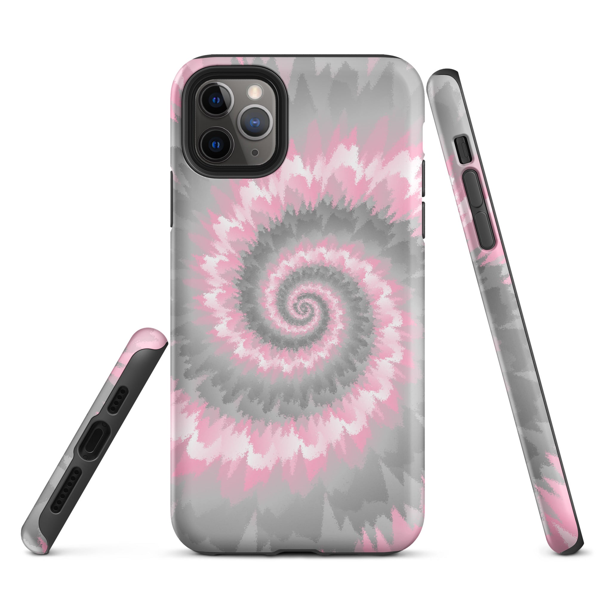 Tough Case for iPhone® Tie Dye Spiral Demigirl