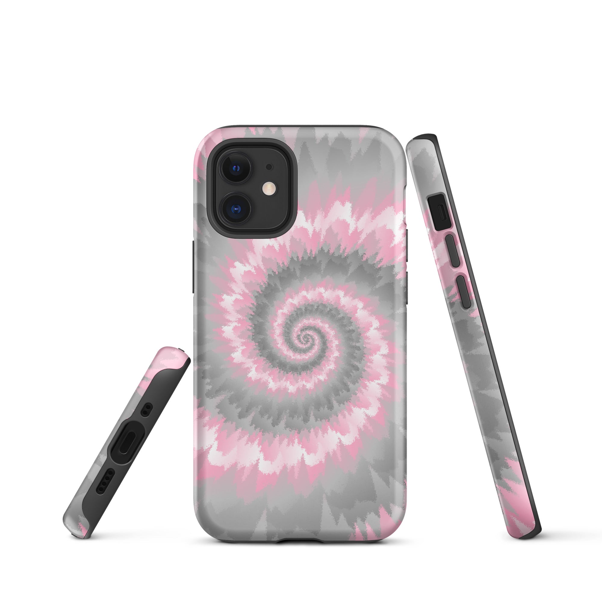 Tough Case for iPhone® Tie Dye Spiral Demigirl
