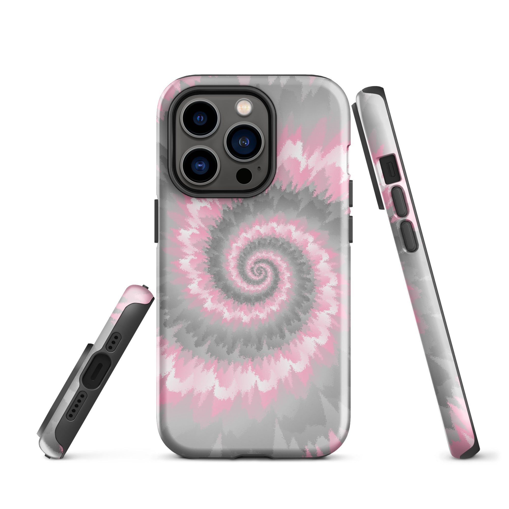 Tough Case for iPhone® Tie Dye Spiral Demigirl
