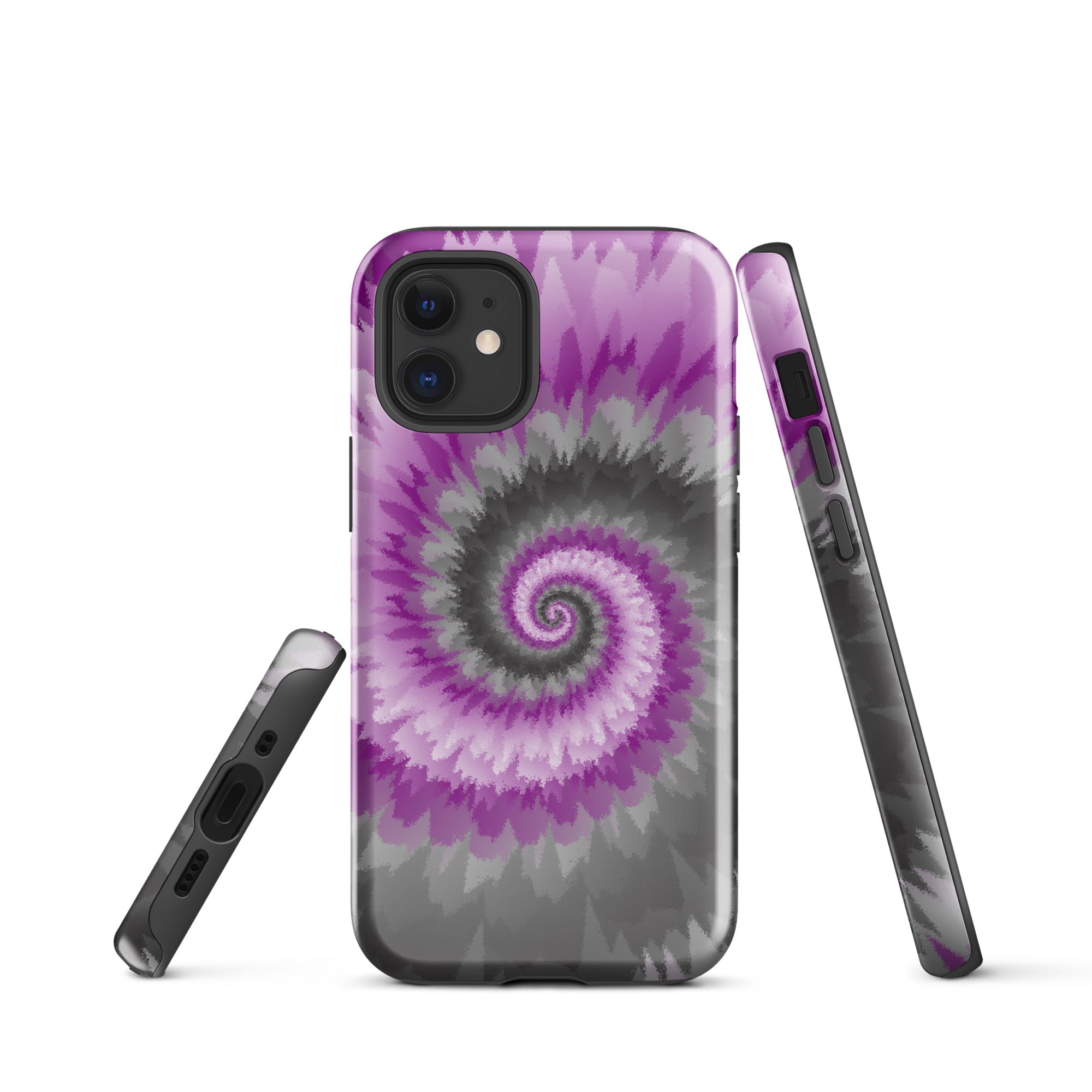 Tough Case for iPhone® Tie Dye Spiral Demisexual