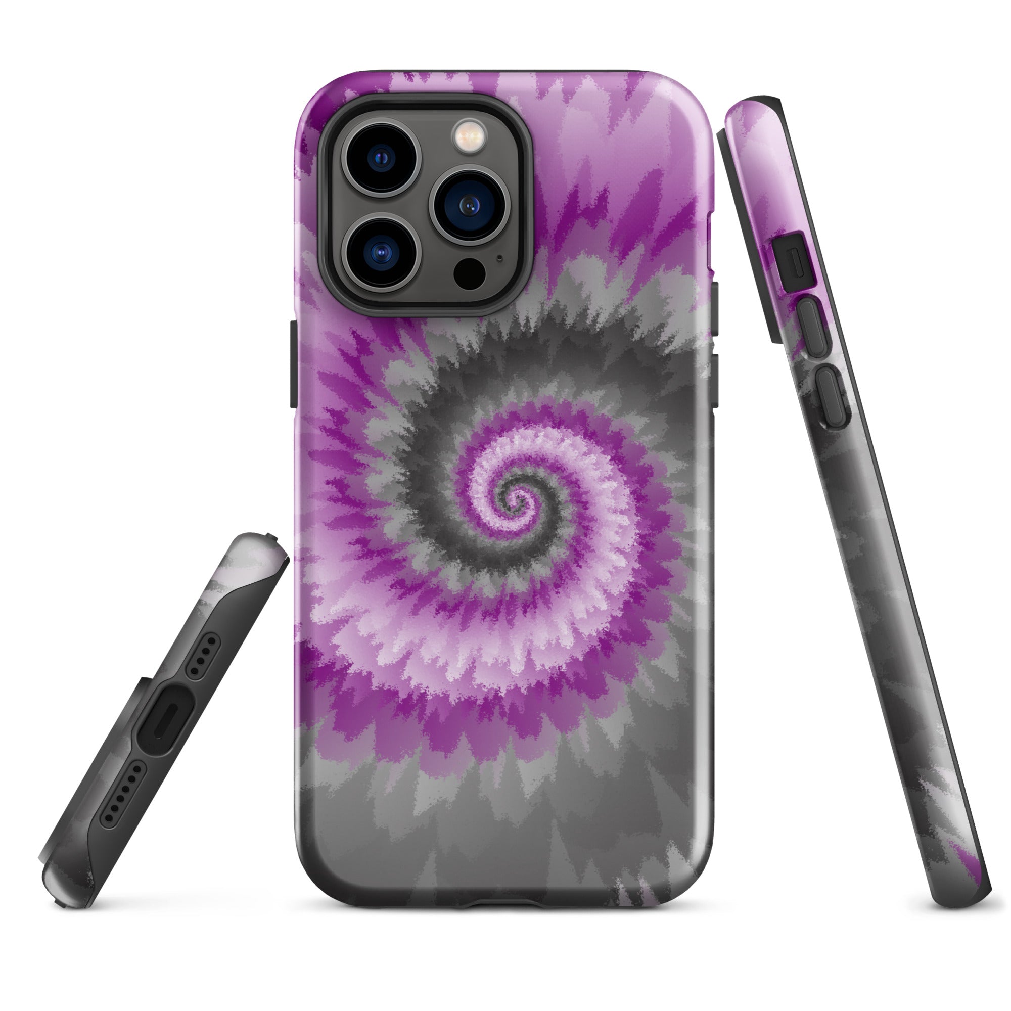 Tough Case for iPhone® Tie Dye Spiral Demisexual