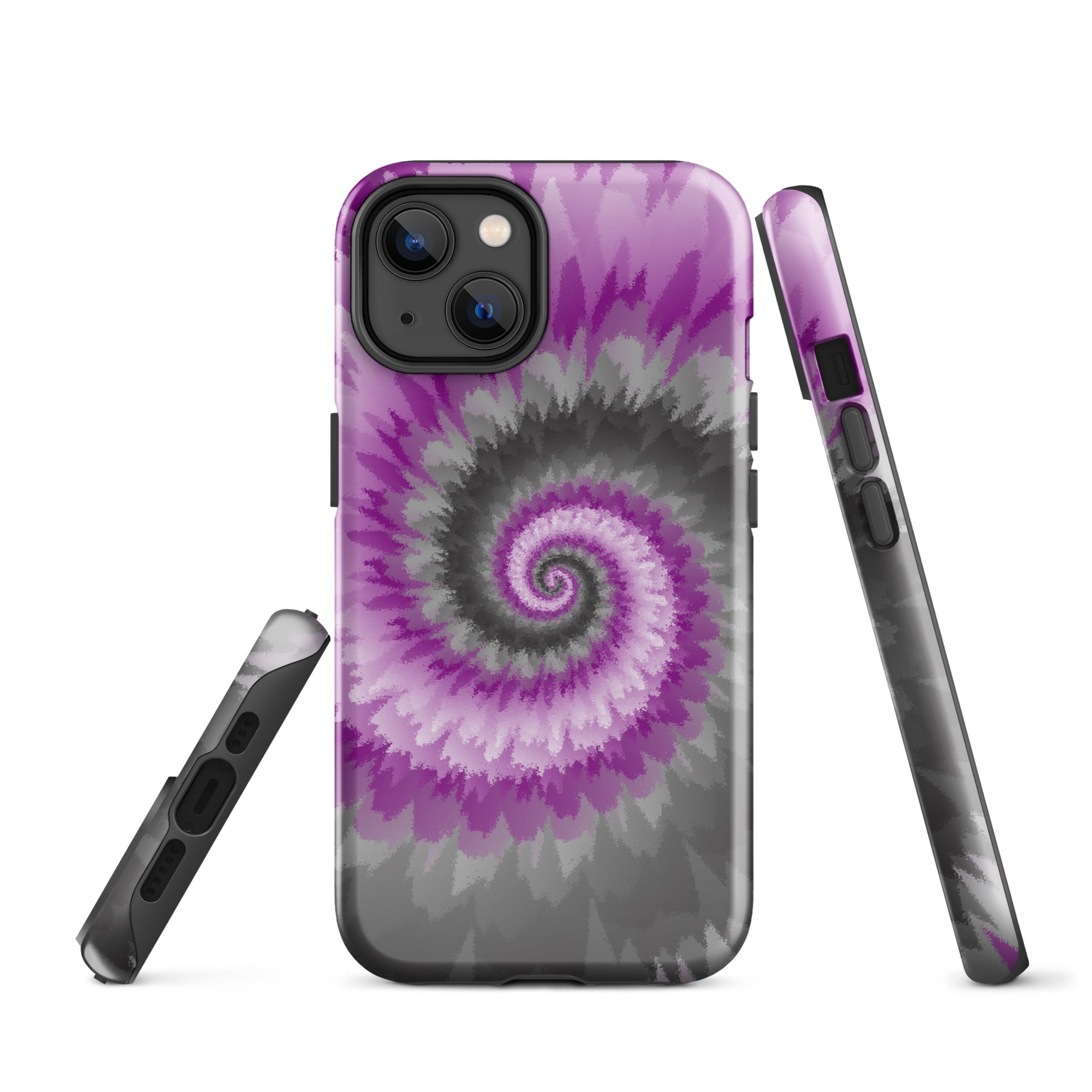 Tough Case for iPhone® Tie Dye Spiral Demisexual