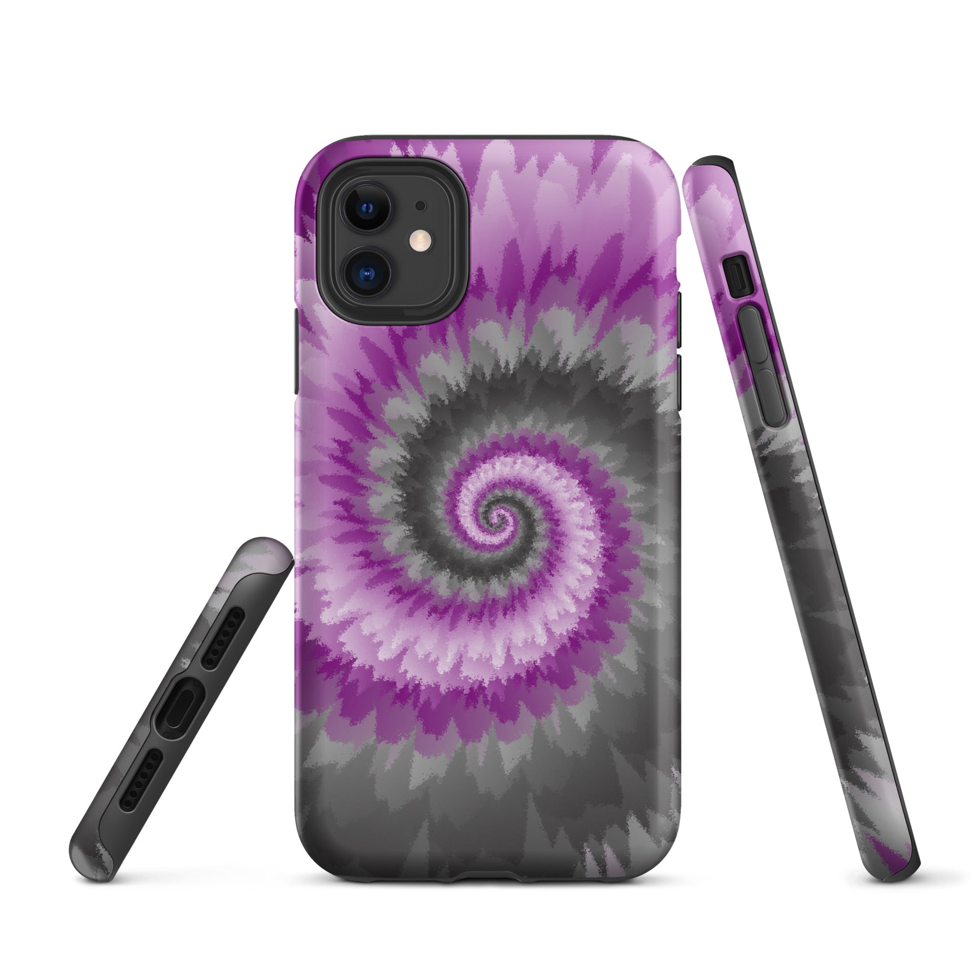 Tough Case for iPhone® Tie Dye Spiral Demisexual