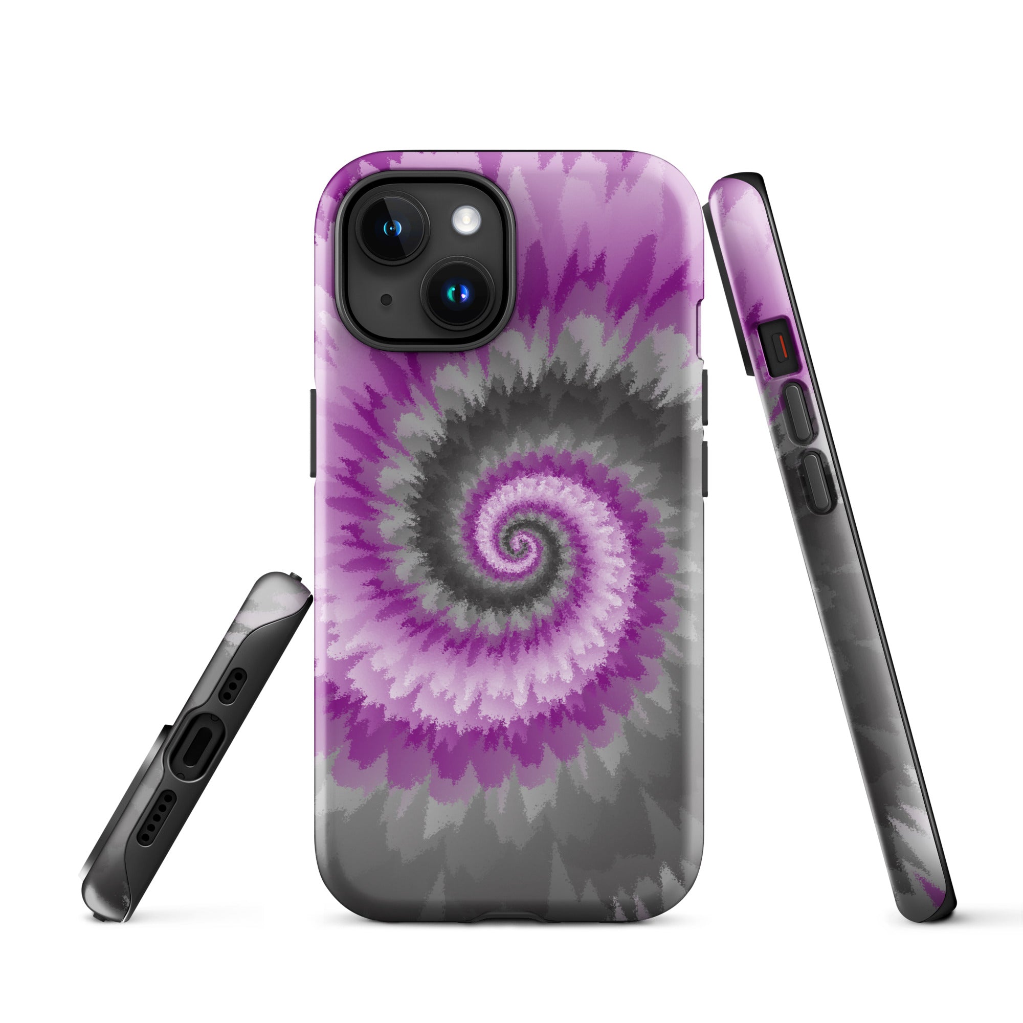 Tough Case for iPhone® Tie Dye Spiral Demisexual