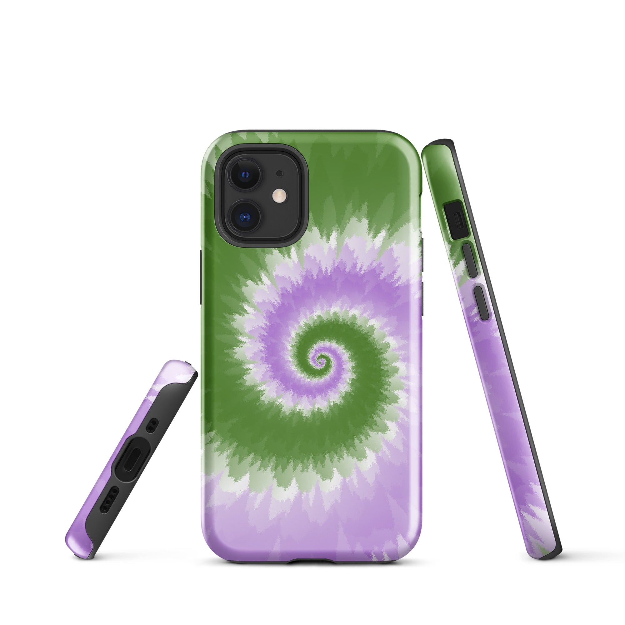Tough Case for iPhone® Tie Dye Spiral Genderqueer
