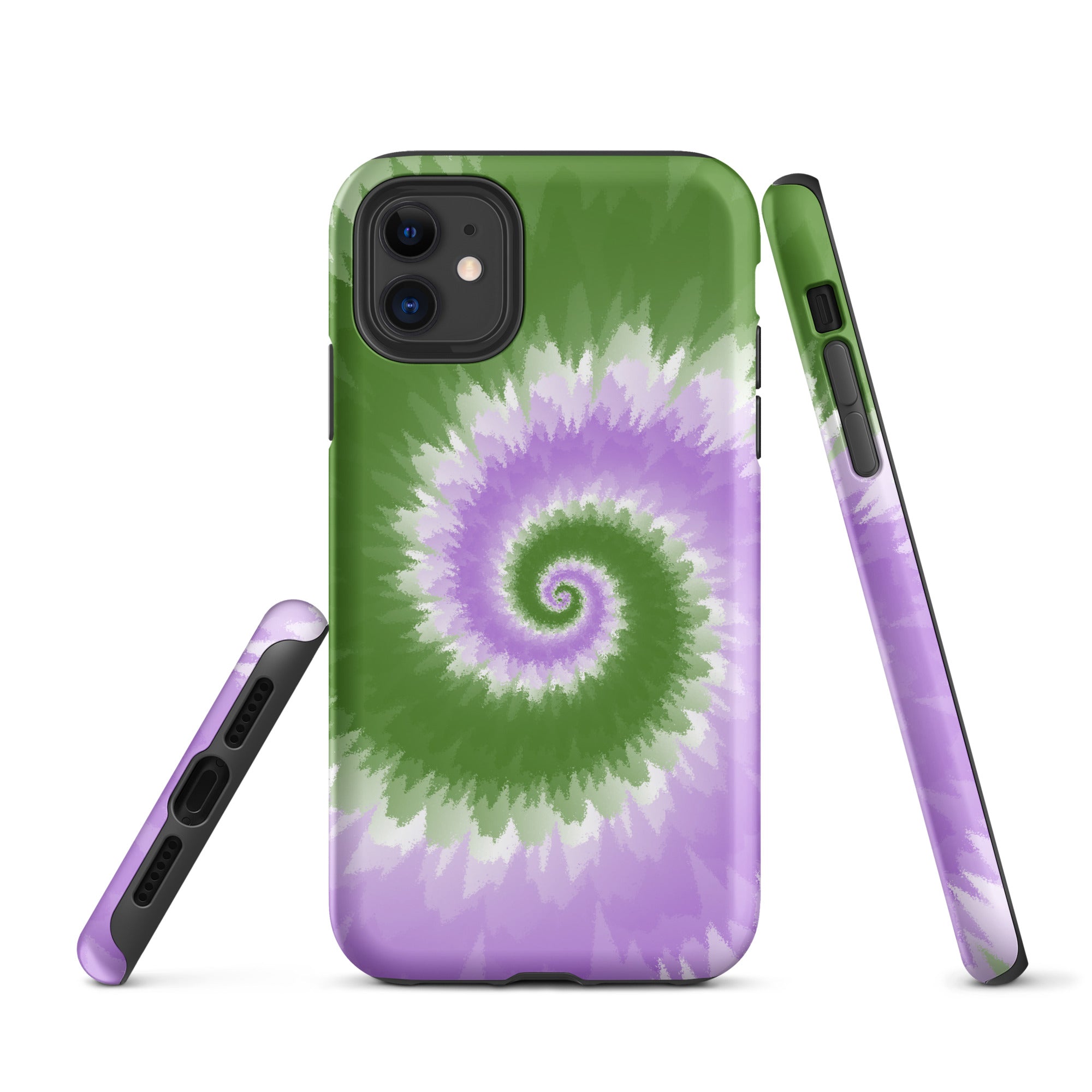 Tough Case for iPhone® Tie Dye Spiral Genderqueer