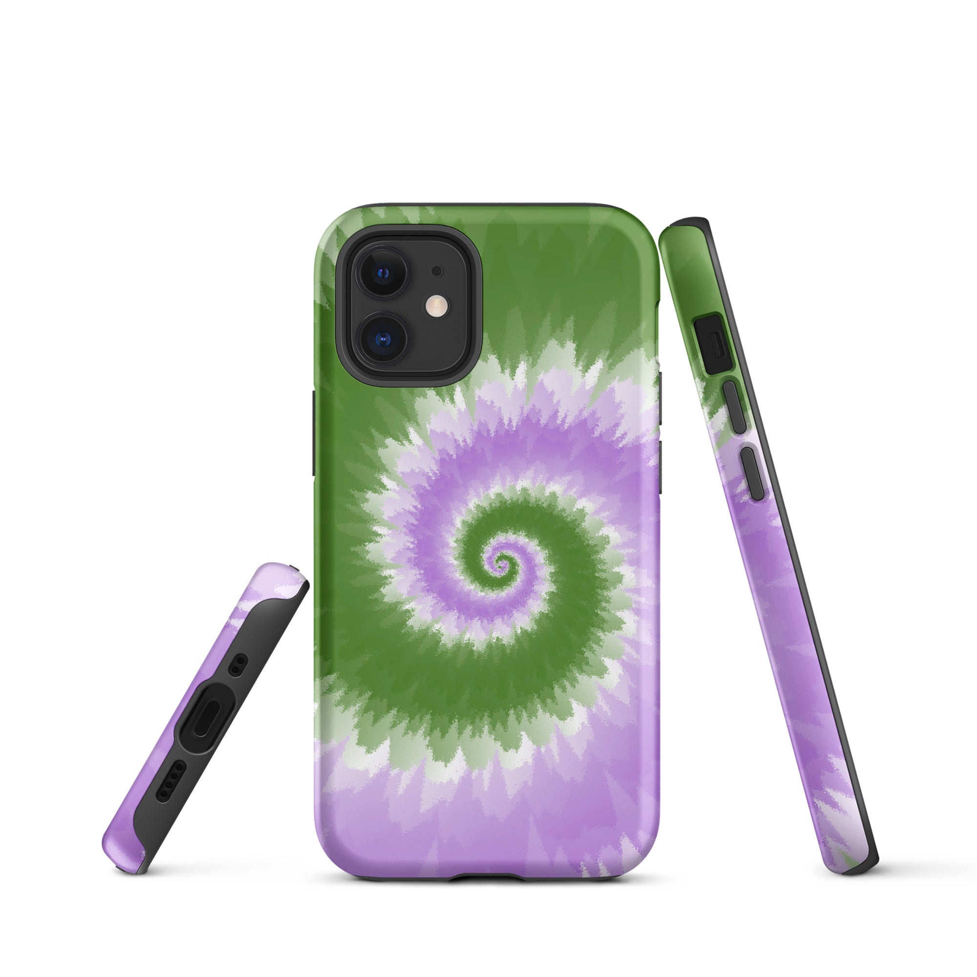 Tough Case for iPhone® Tie Dye Spiral Genderqueer