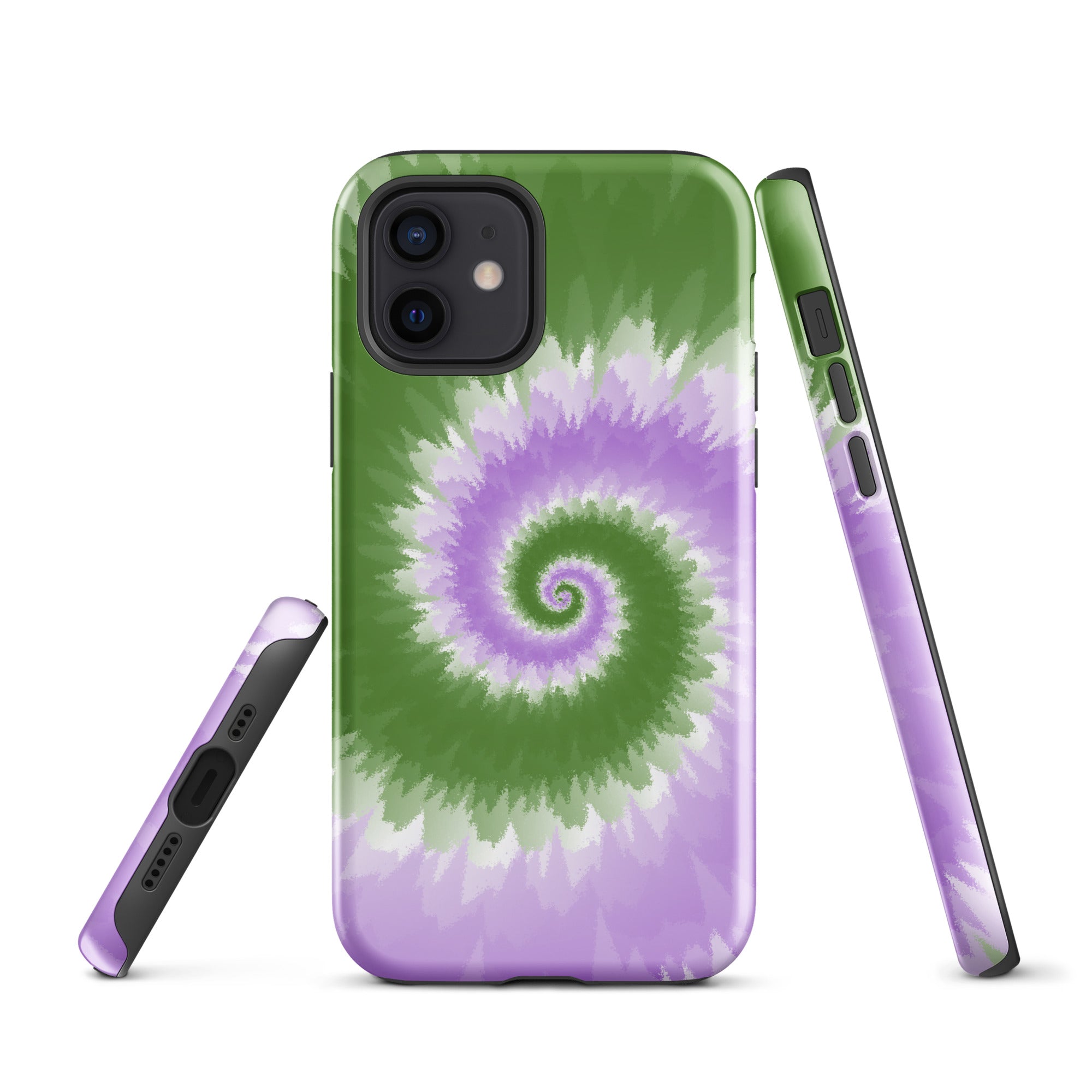 Tough Case for iPhone® Tie Dye Spiral Genderqueer