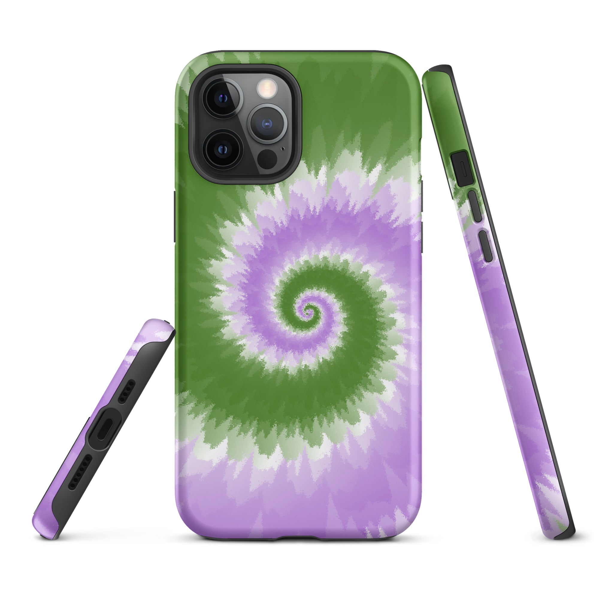 Tough Case for iPhone® Tie Dye Spiral Genderqueer