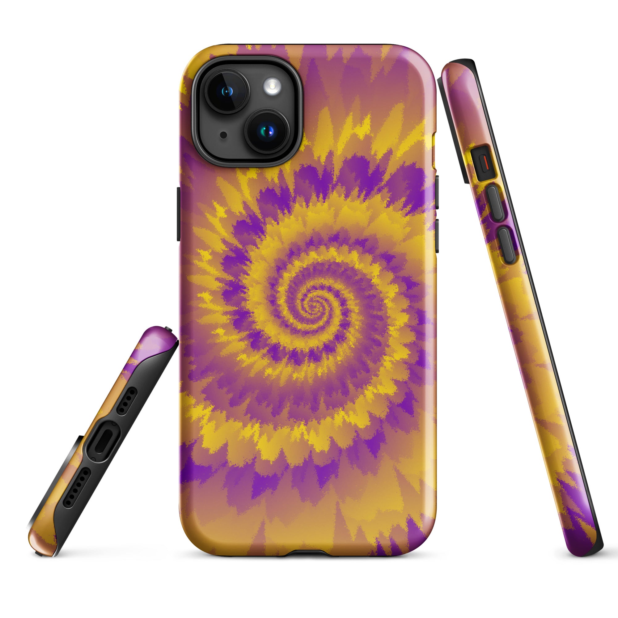 Tough Case for iPhone® Tie Dye Spiral Intersex