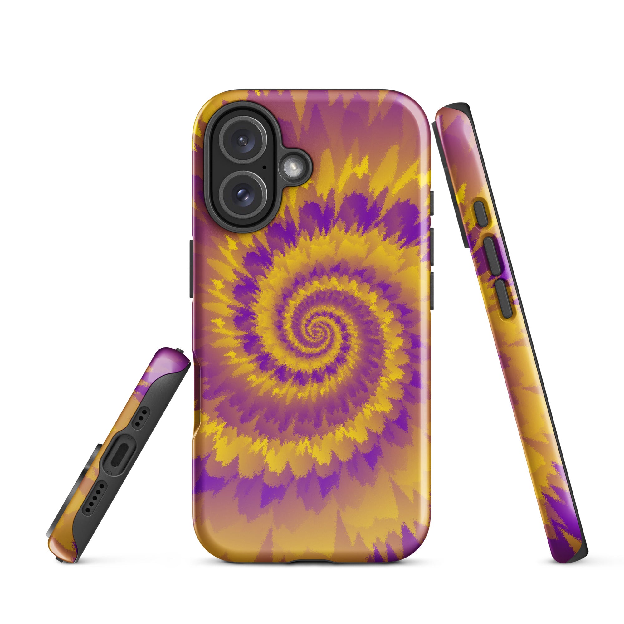 Tough Case for iPhone® Tie Dye Spiral Intersex