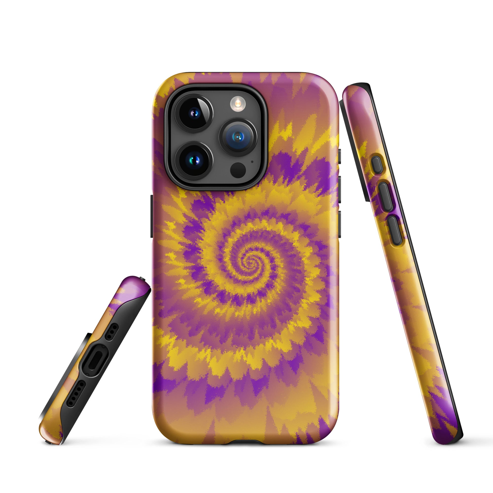 Tough Case for iPhone® Tie Dye Spiral Intersex