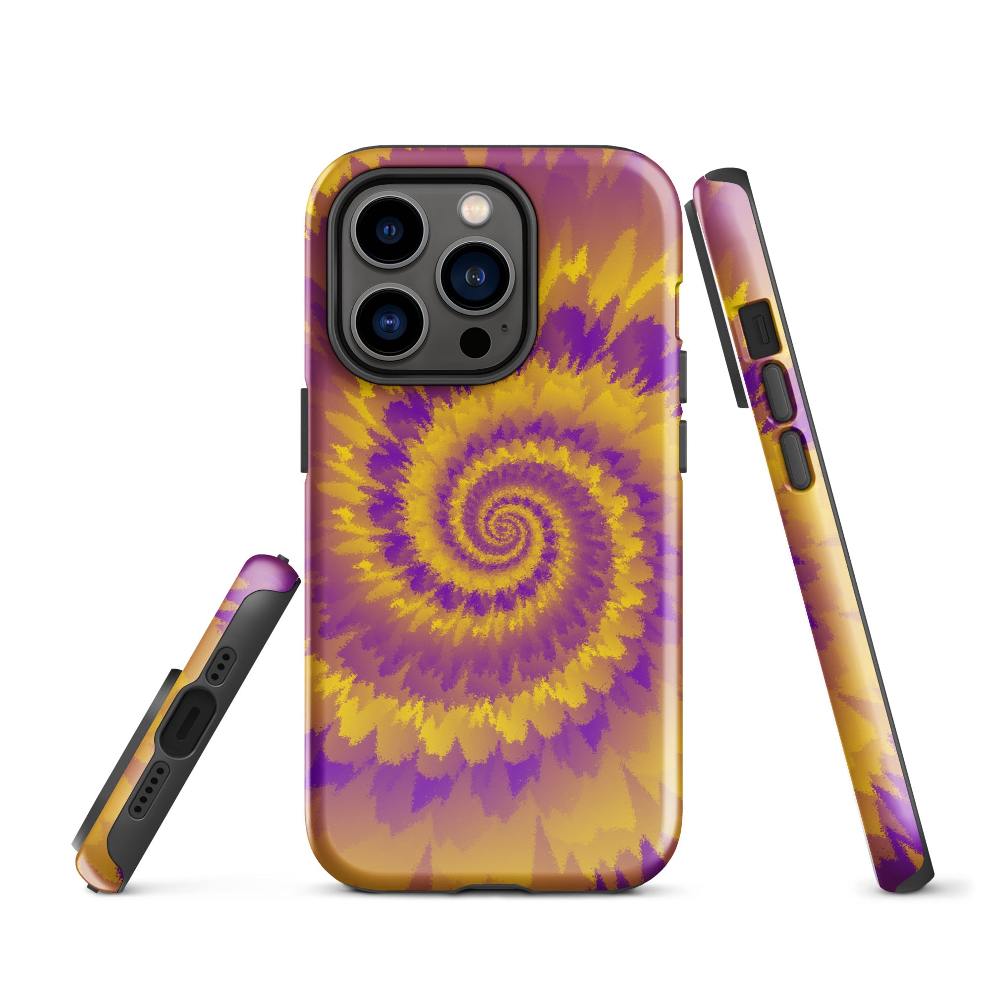Tough Case for iPhone® Tie Dye Spiral Intersex