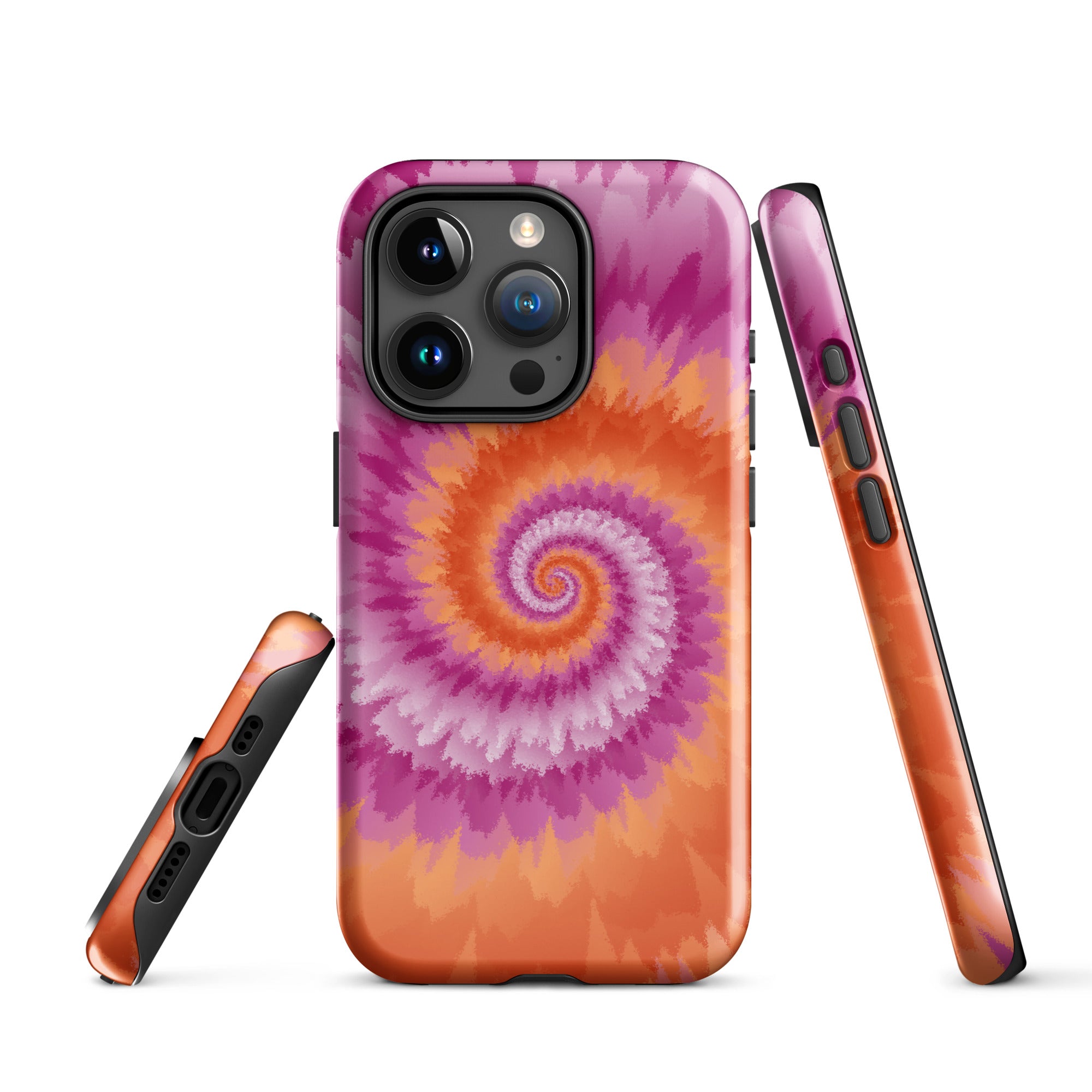 Tough Case for iPhone® Tie Dye Spiral Lesbian