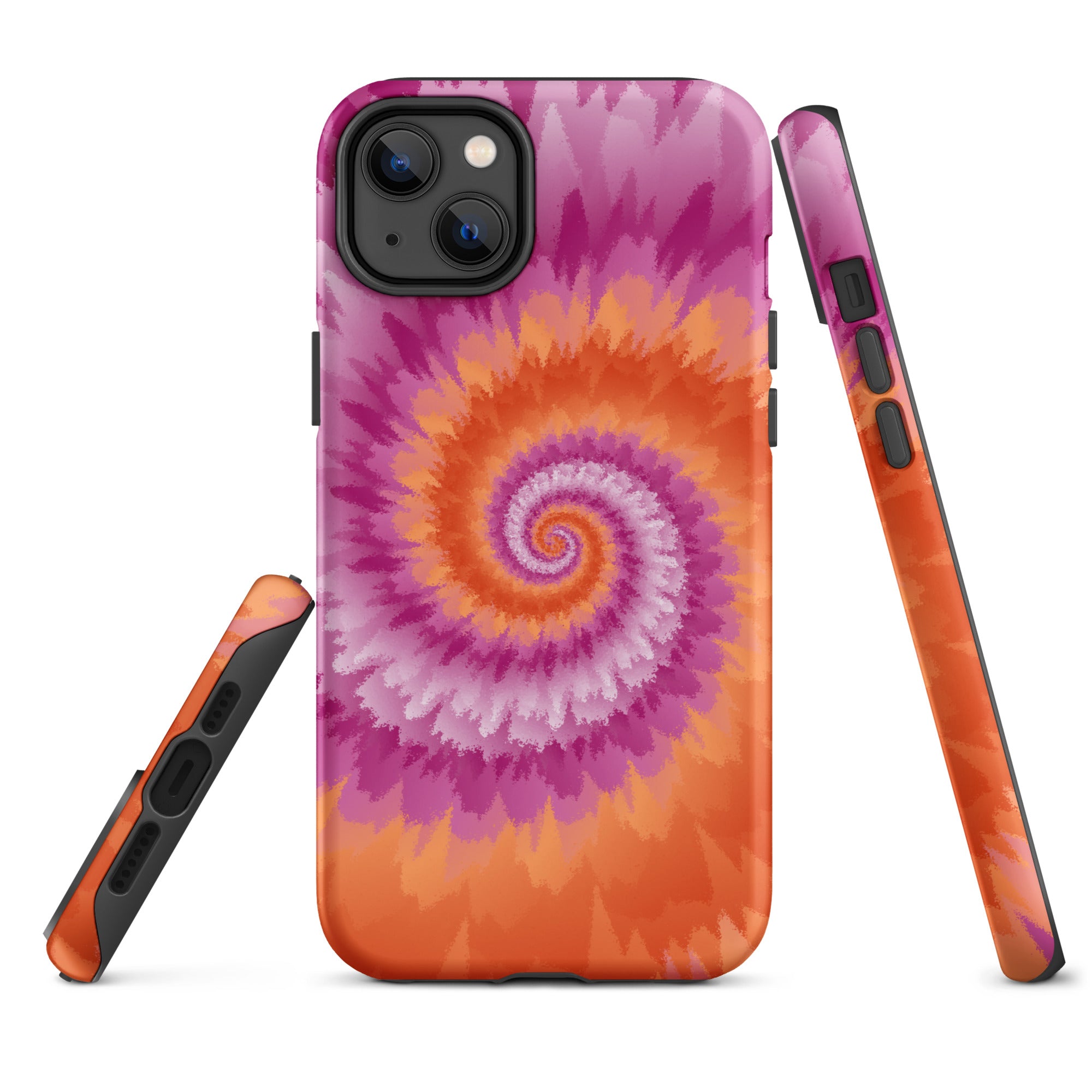 Tough Case for iPhone® Tie Dye Spiral Lesbian