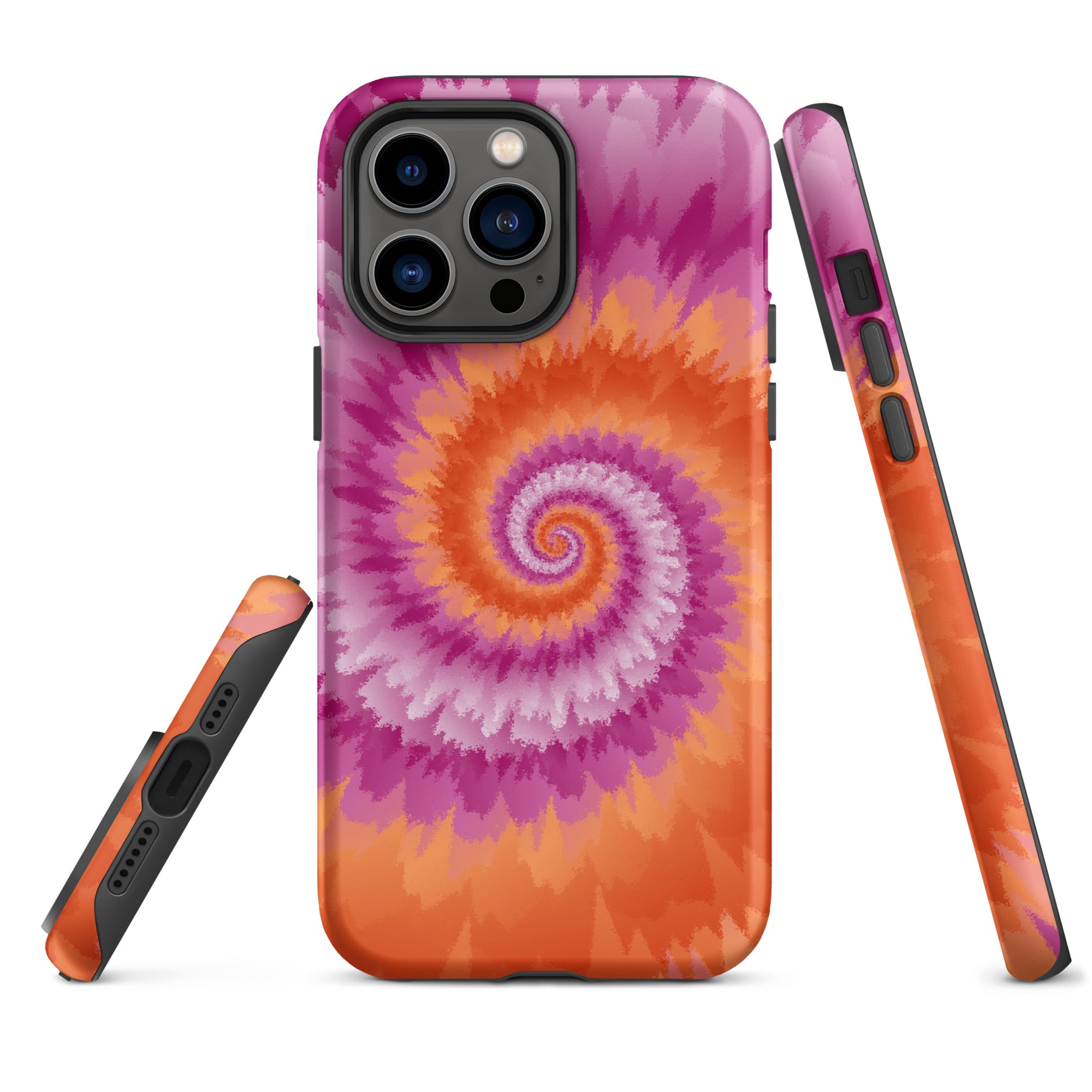 Tough Case for iPhone® Tie Dye Spiral Lesbian