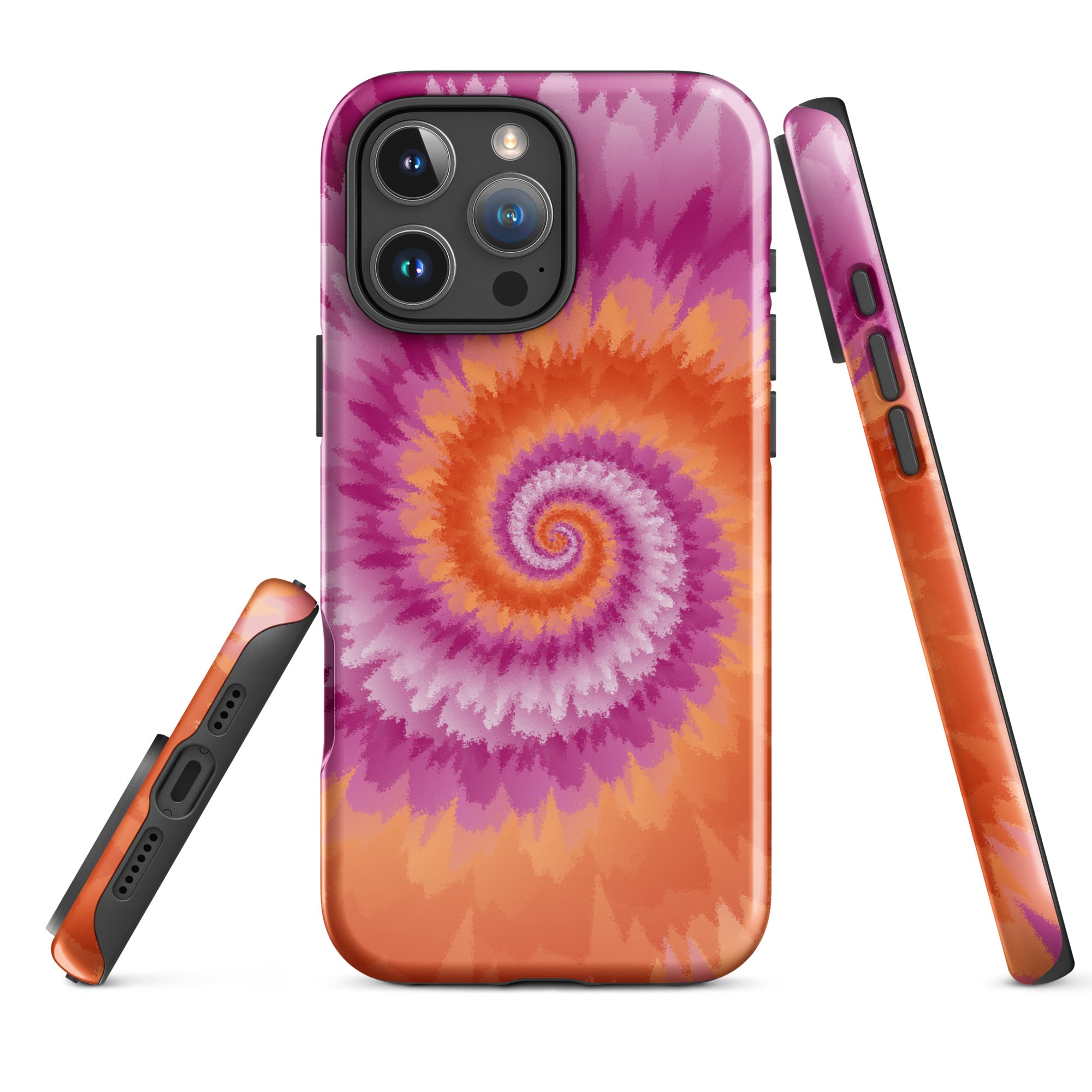 Tough Case for iPhone® Tie Dye Spiral Lesbian