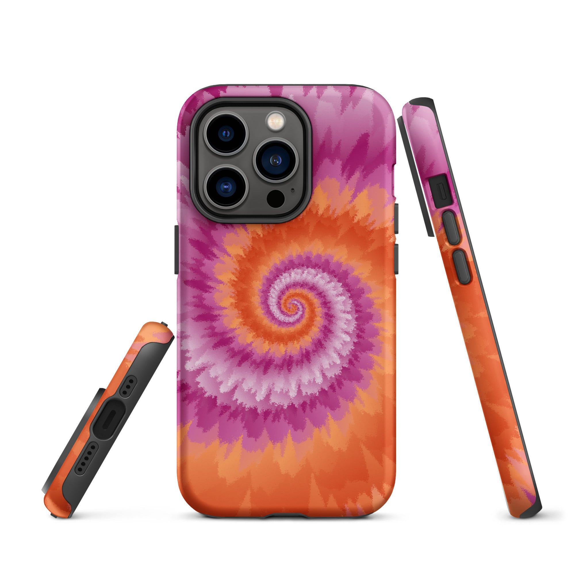 Tough Case for iPhone® Tie Dye Spiral Lesbian
