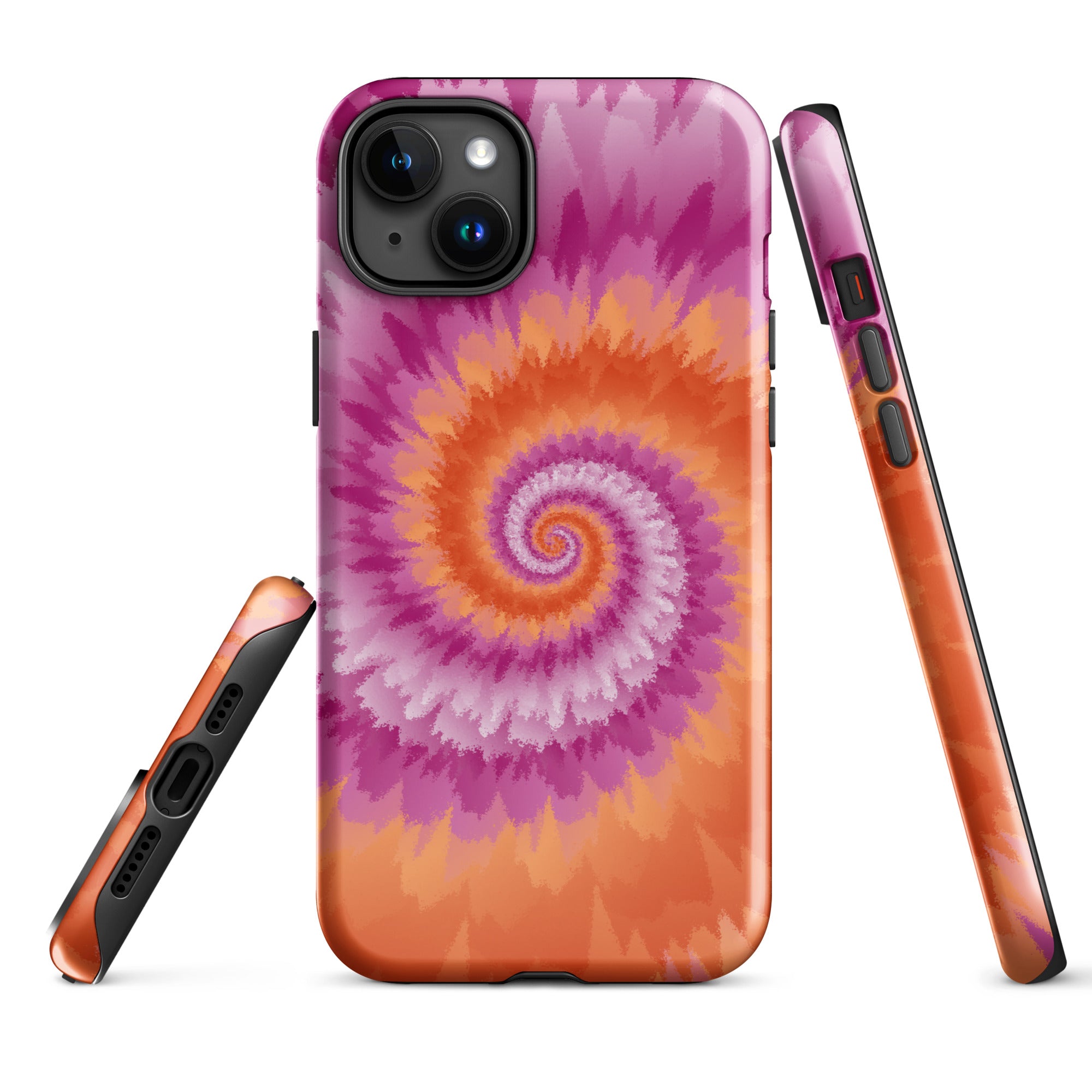 Tough Case for iPhone® Tie Dye Spiral Lesbian