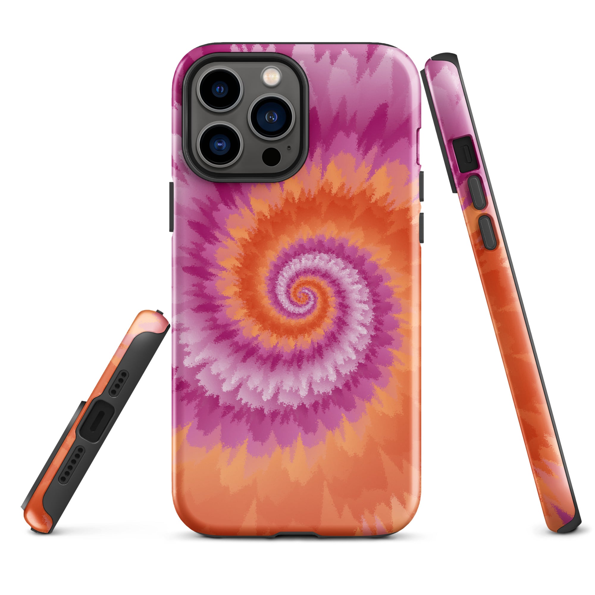 Tough Case for iPhone® Tie Dye Spiral Lesbian