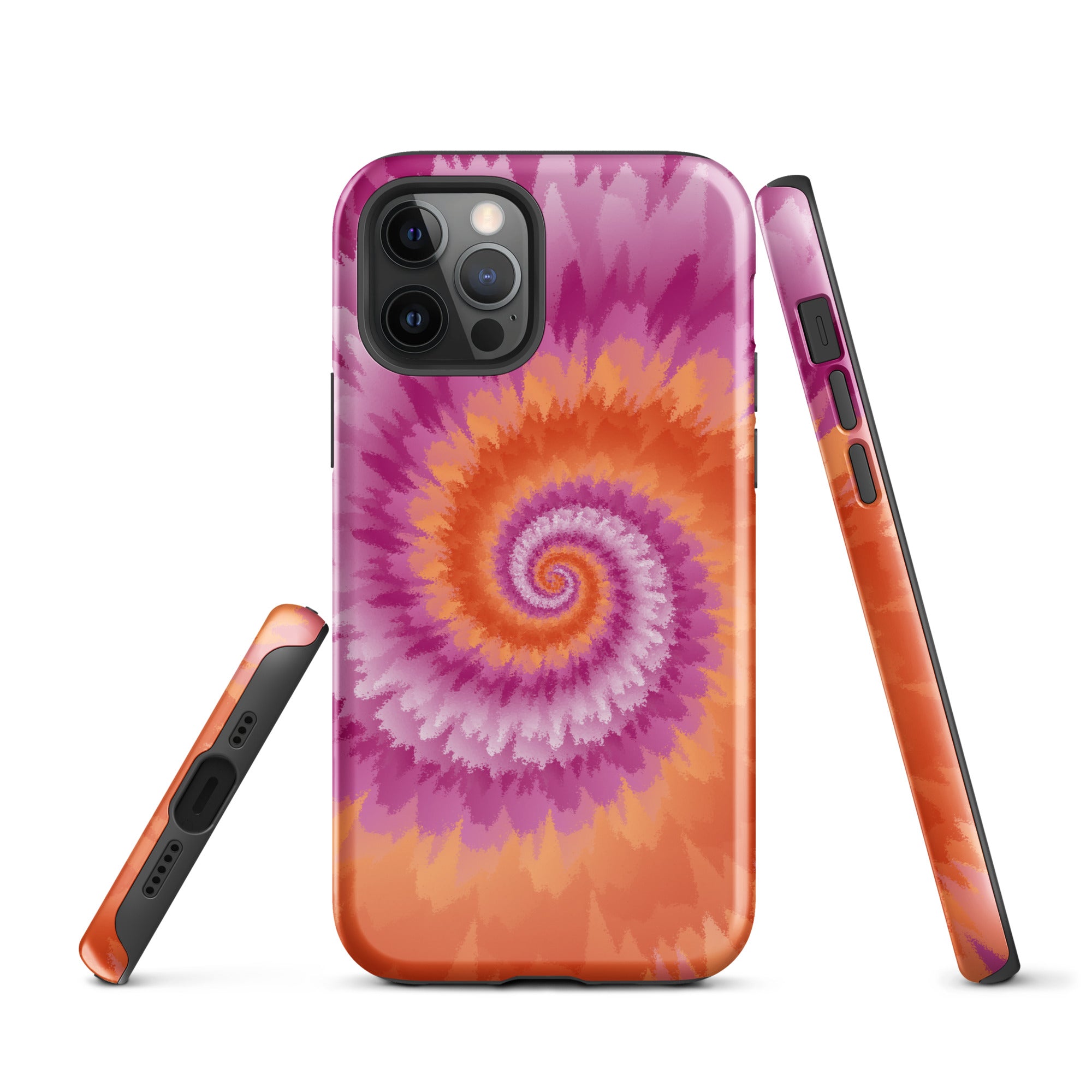 Tough Case for iPhone® Tie Dye Spiral Lesbian