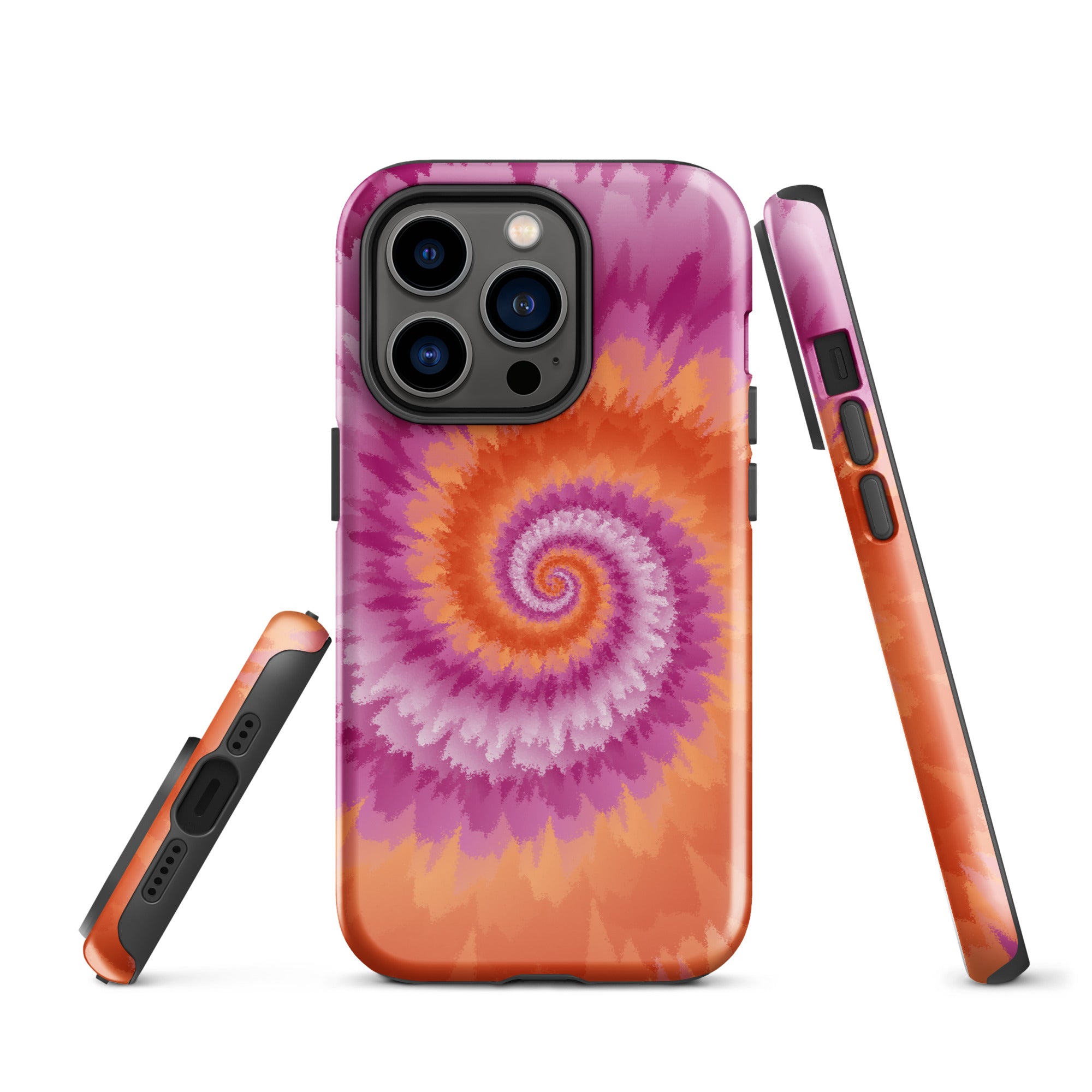 Tough Case for iPhone® Tie Dye Spiral Lesbian