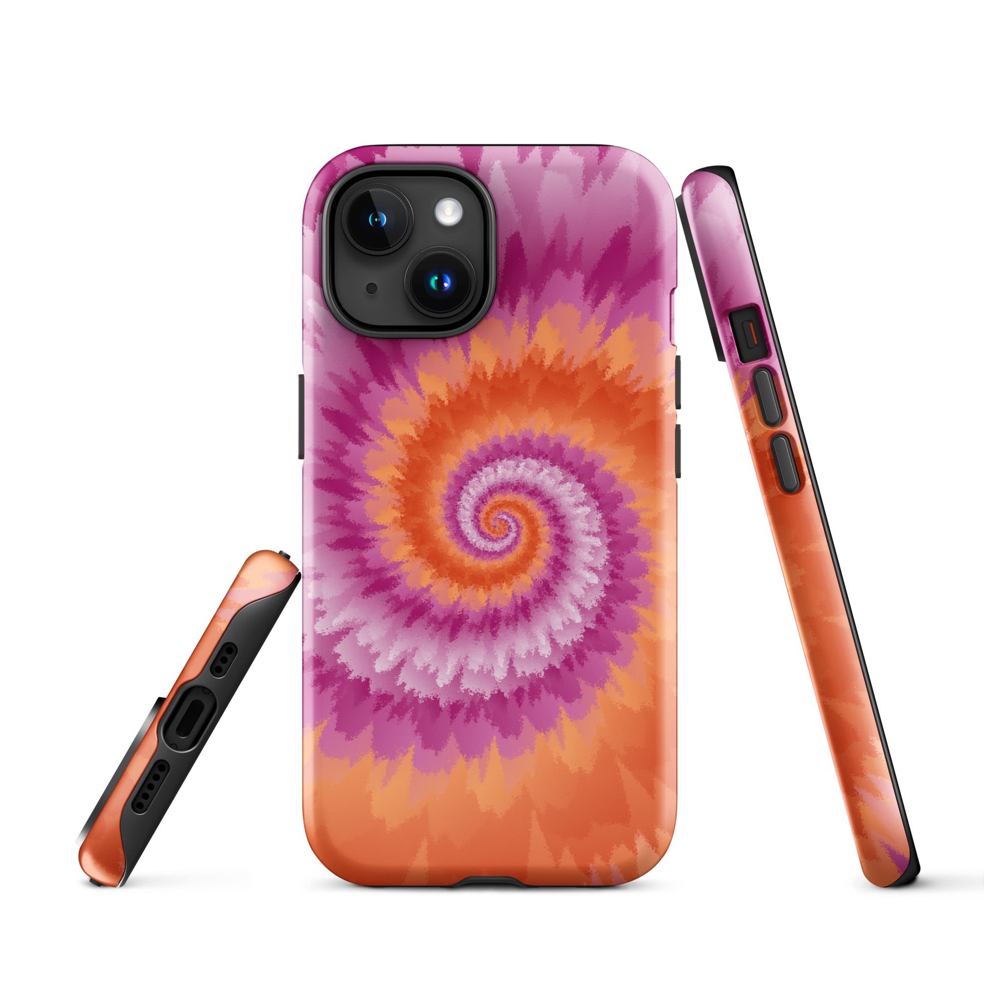 Tough Case for iPhone® Tie Dye Spiral Lesbian