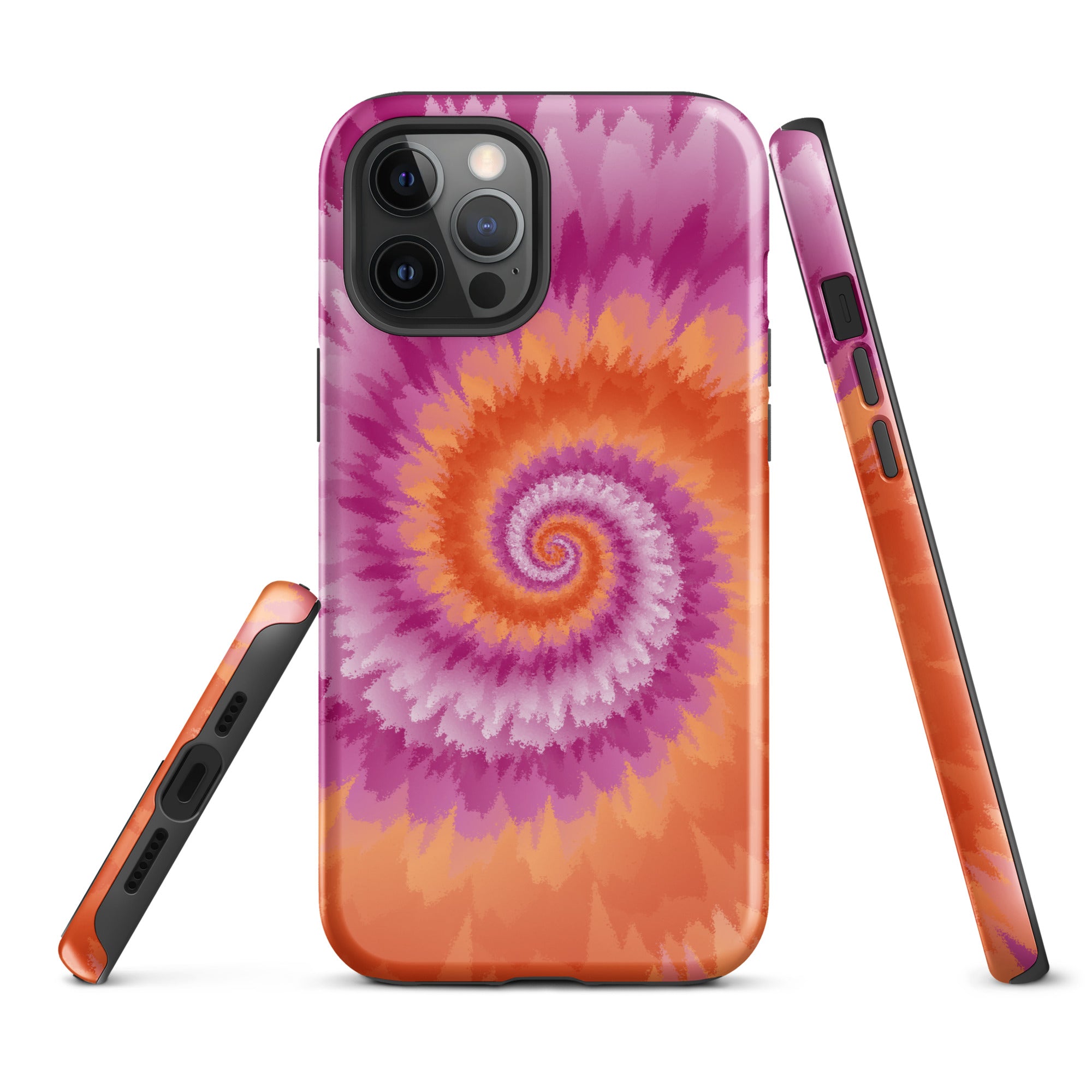 Tough Case for iPhone® Tie Dye Spiral Lesbian