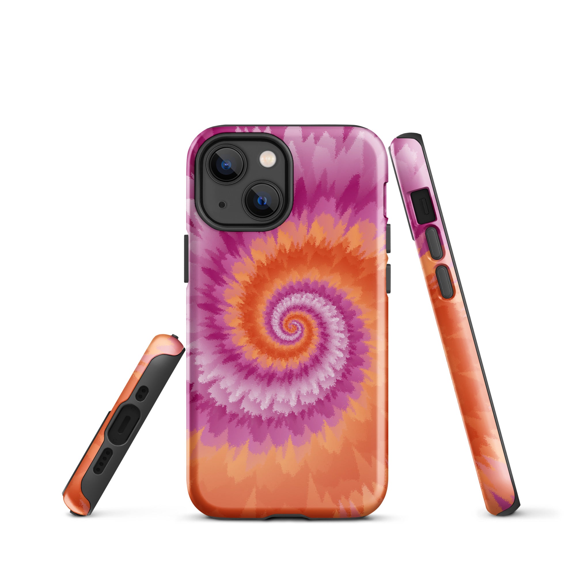 Tough Case for iPhone® Tie Dye Spiral Lesbian