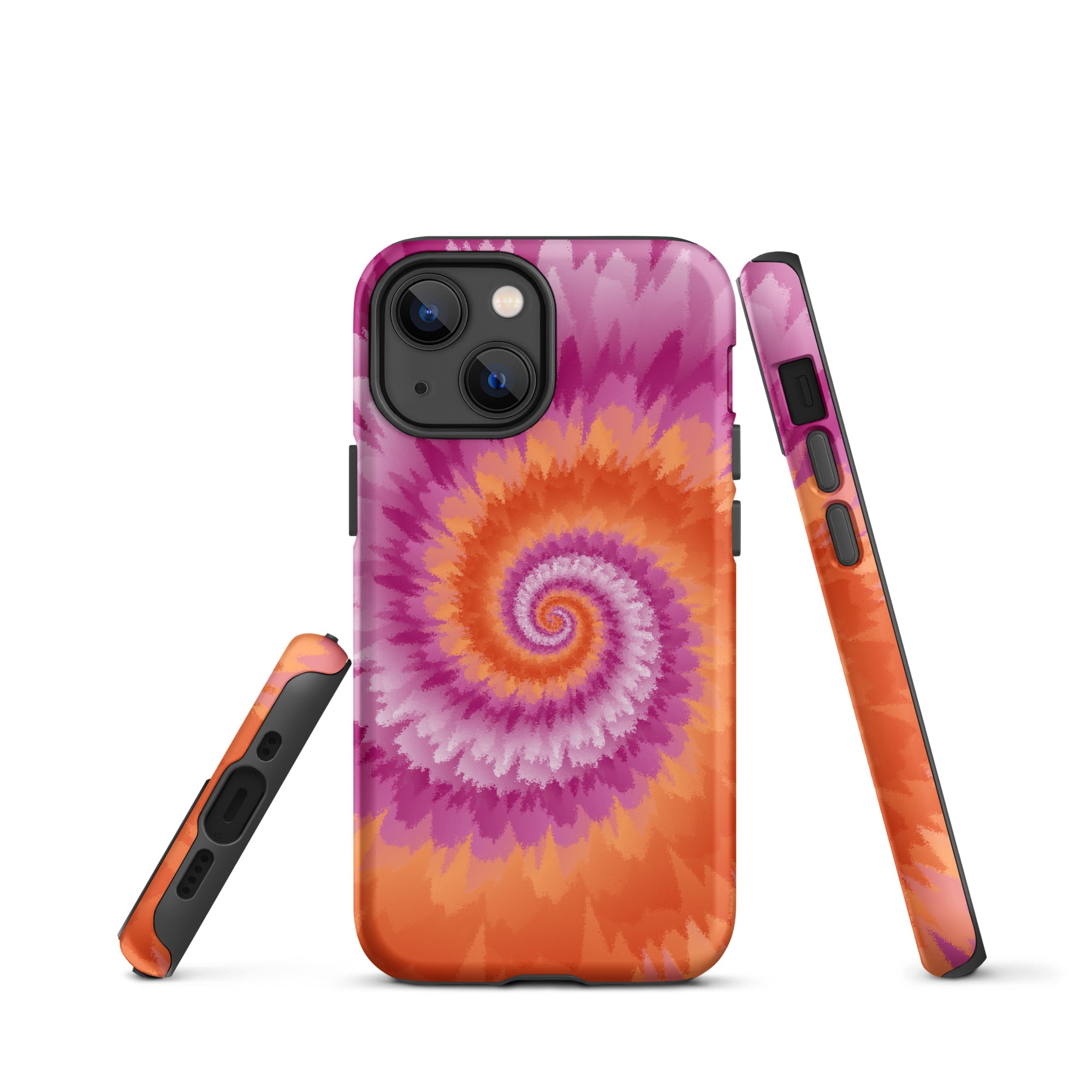 Tough Case for iPhone® Tie Dye Spiral Lesbian