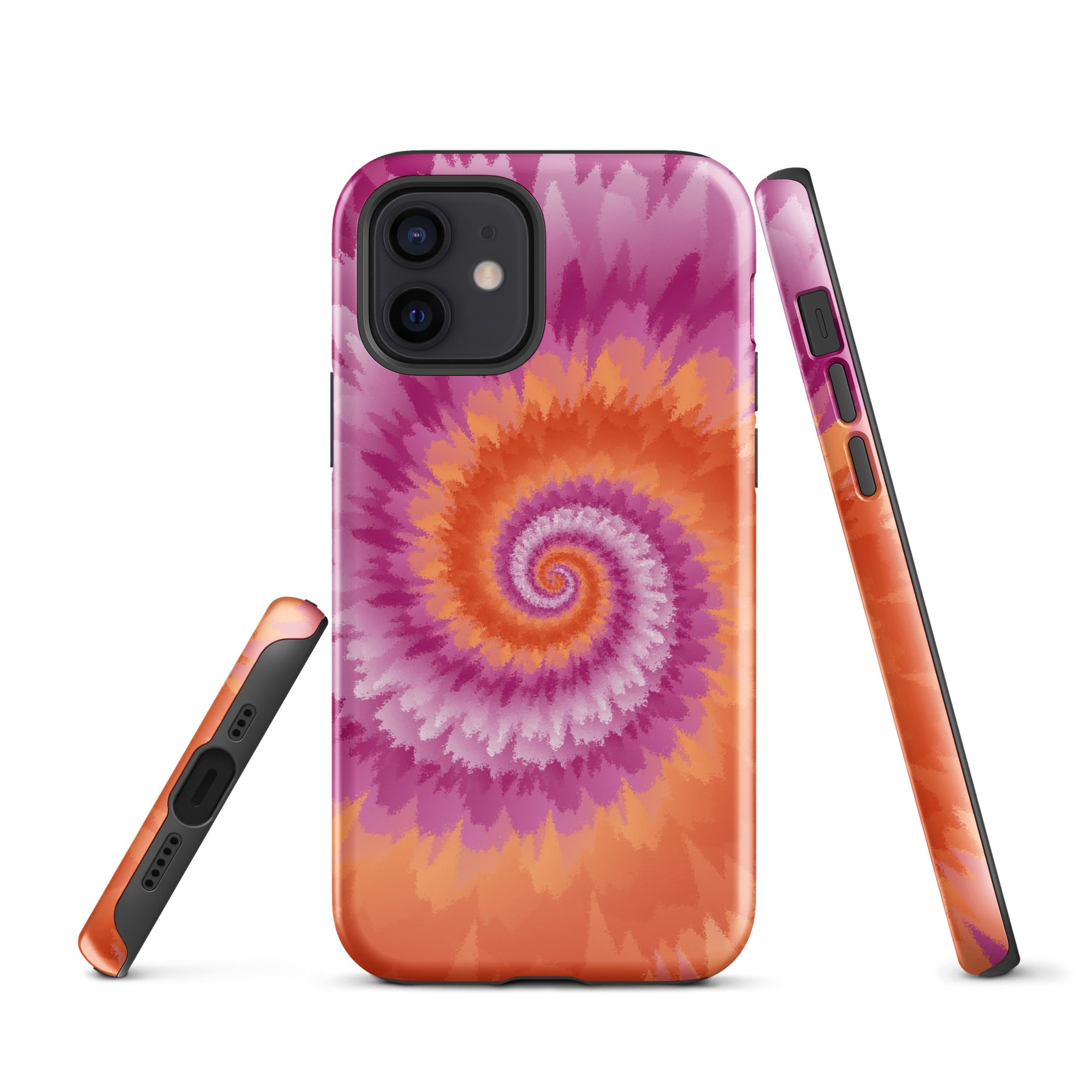 Tough Case for iPhone® Tie Dye Spiral Lesbian
