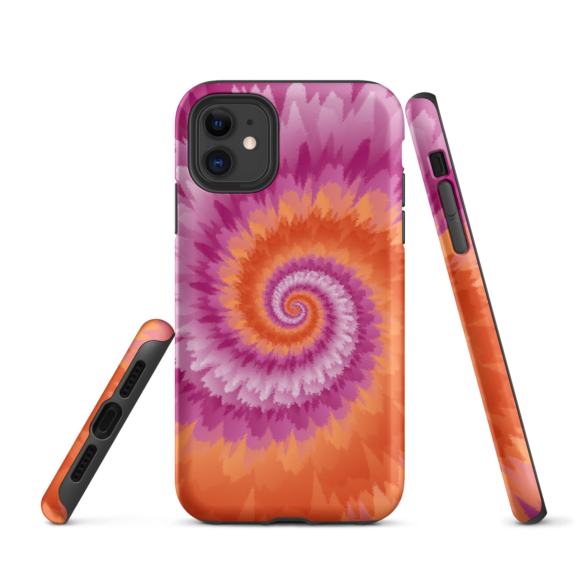 Tough Case for iPhone® Tie Dye Spiral Lesbian