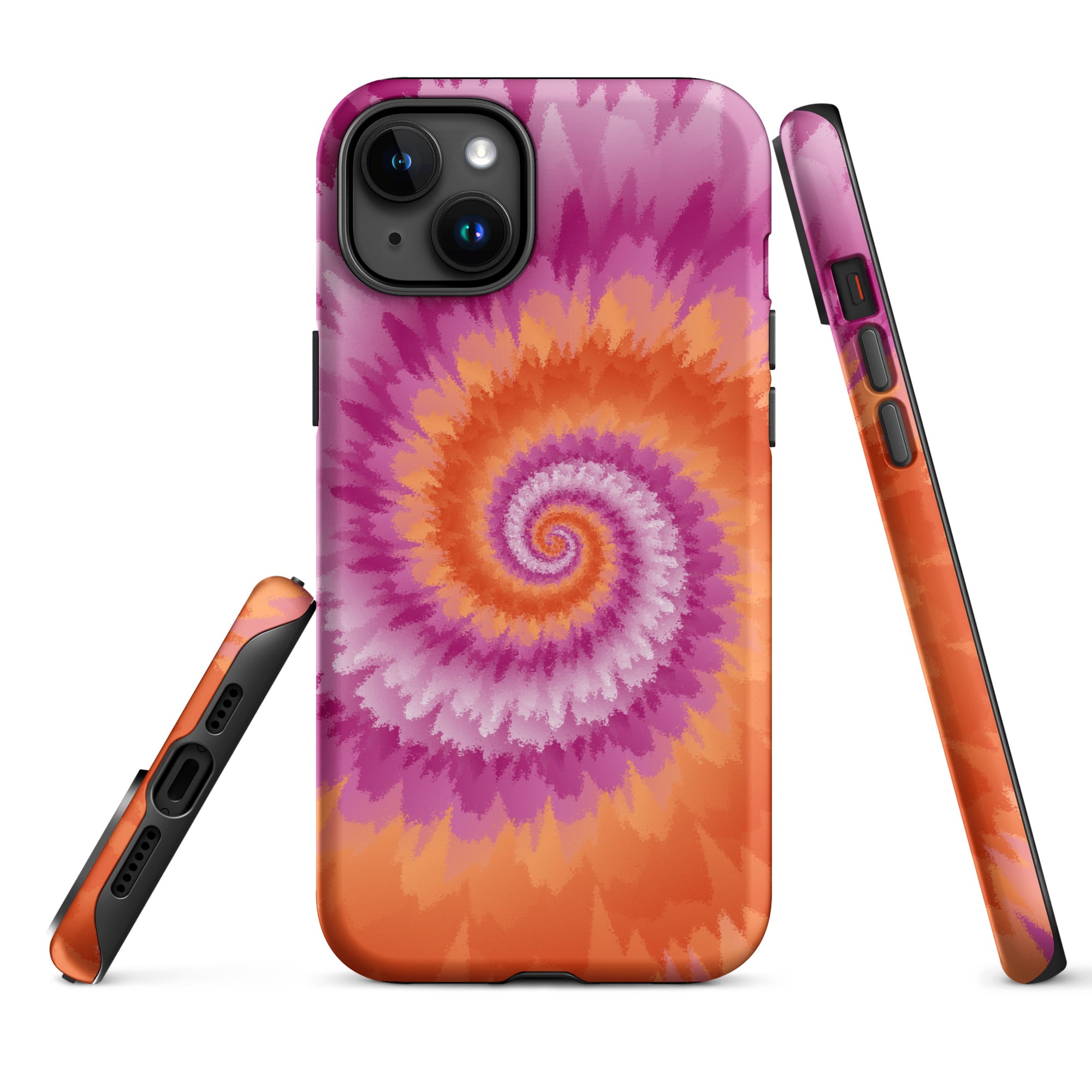 Tough Case for iPhone® Tie Dye Spiral Lesbian