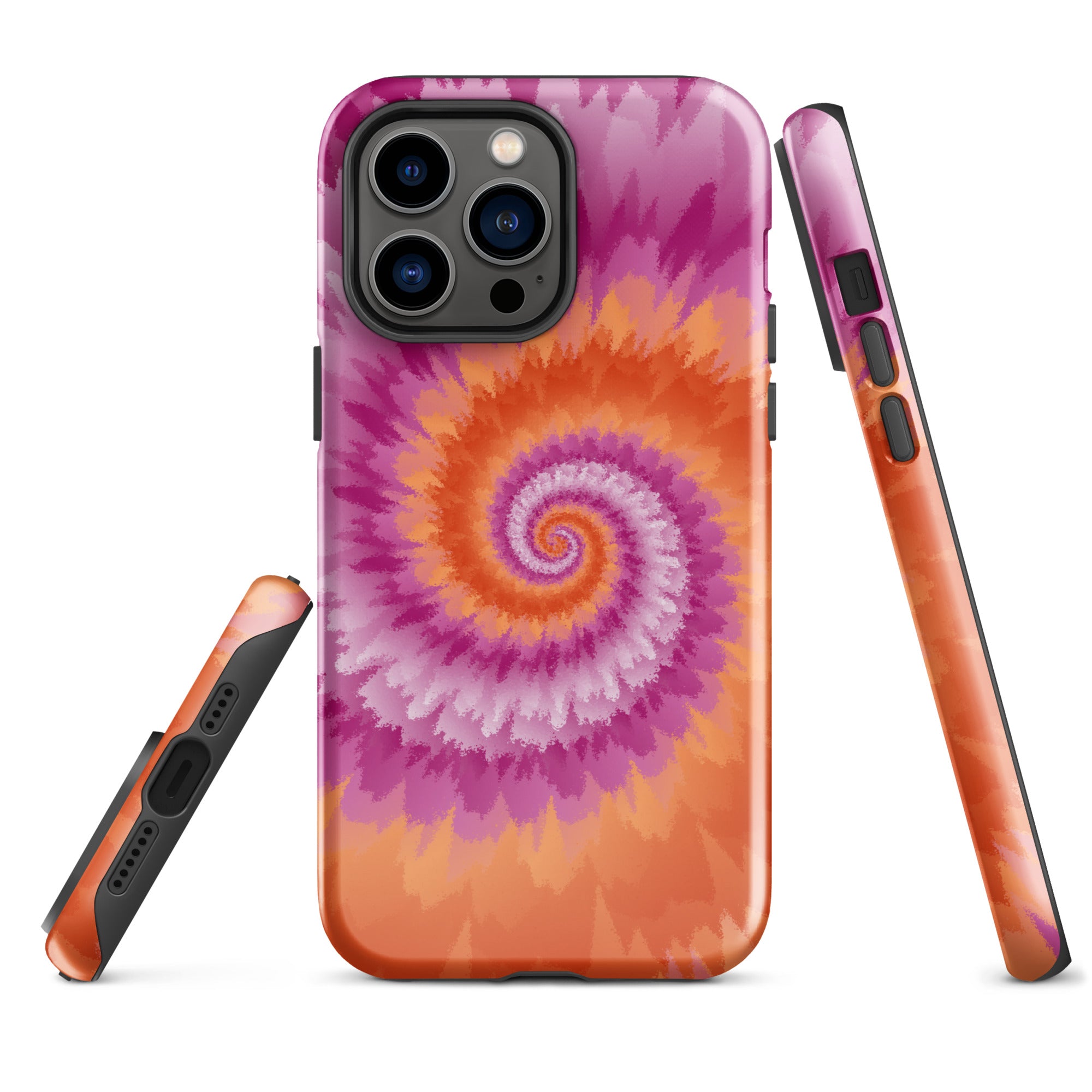Tough Case for iPhone® Tie Dye Spiral Lesbian