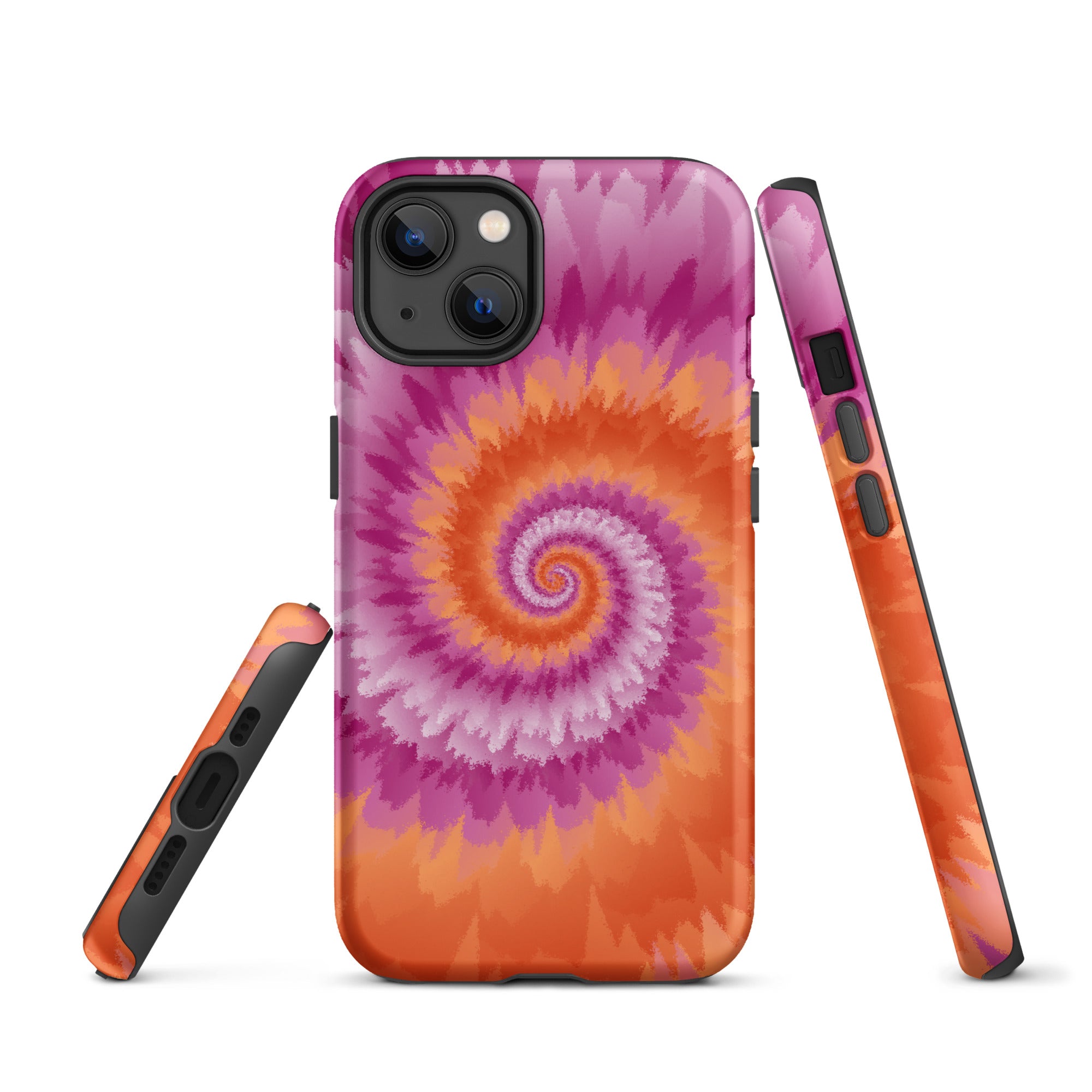 Tough Case for iPhone® Tie Dye Spiral Lesbian