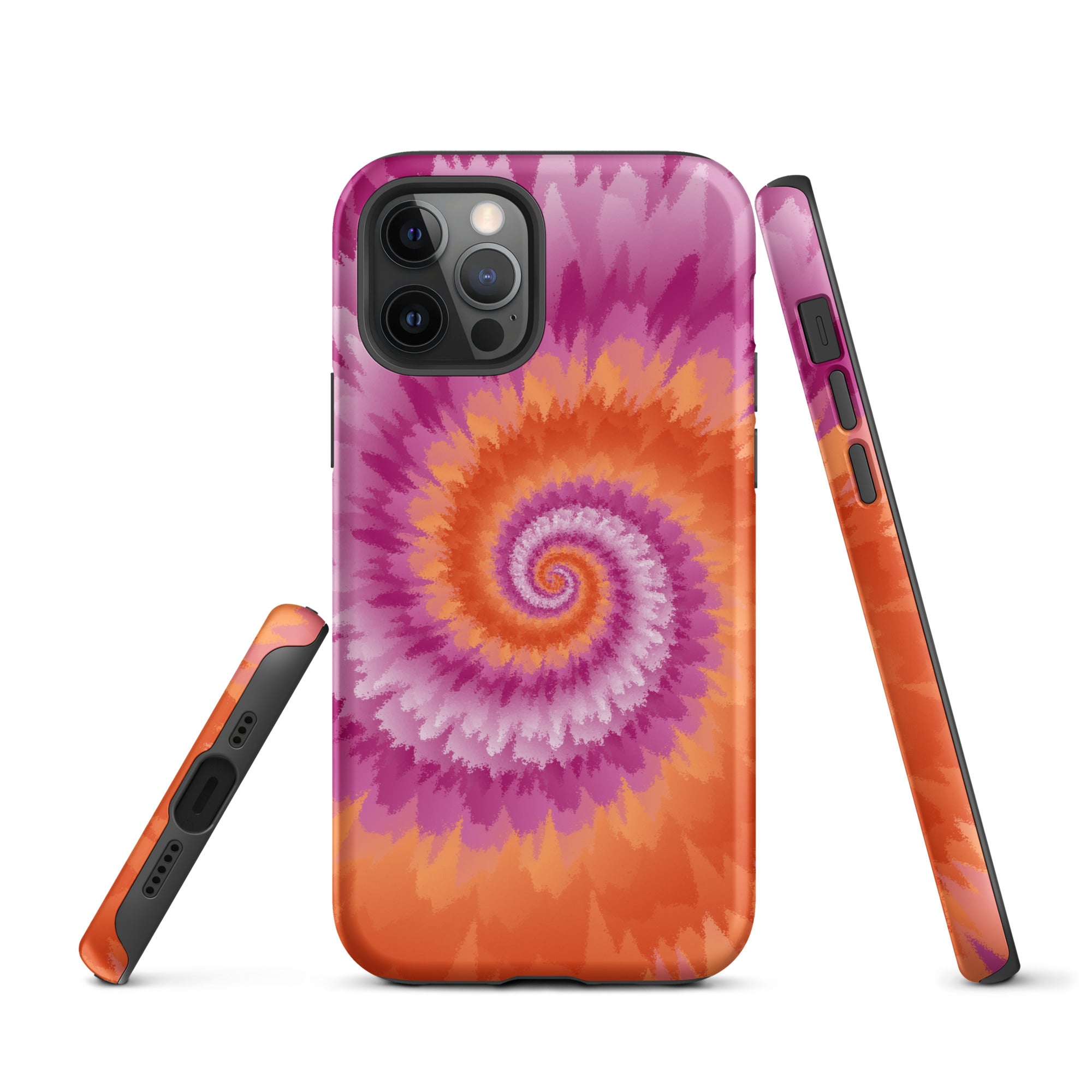 Tough Case for iPhone® Tie Dye Spiral Lesbian