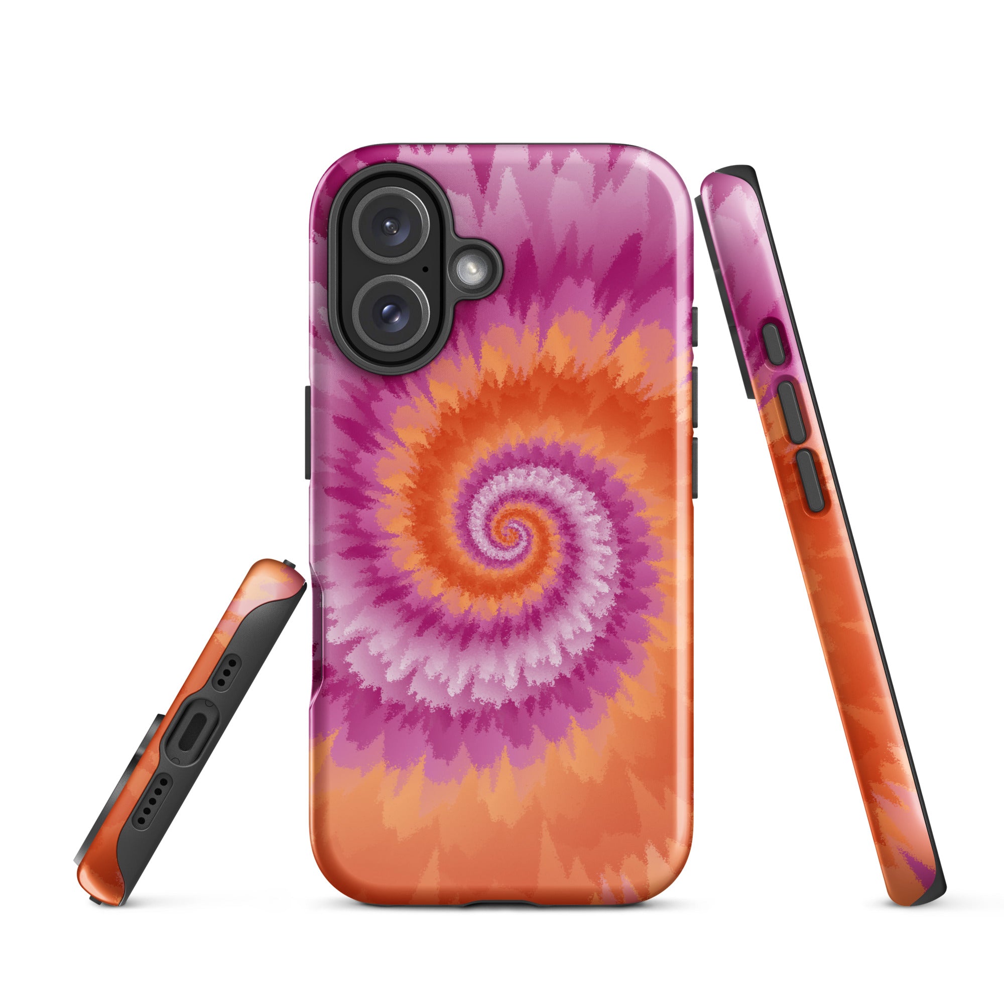 Tough Case for iPhone® Tie Dye Spiral Lesbian