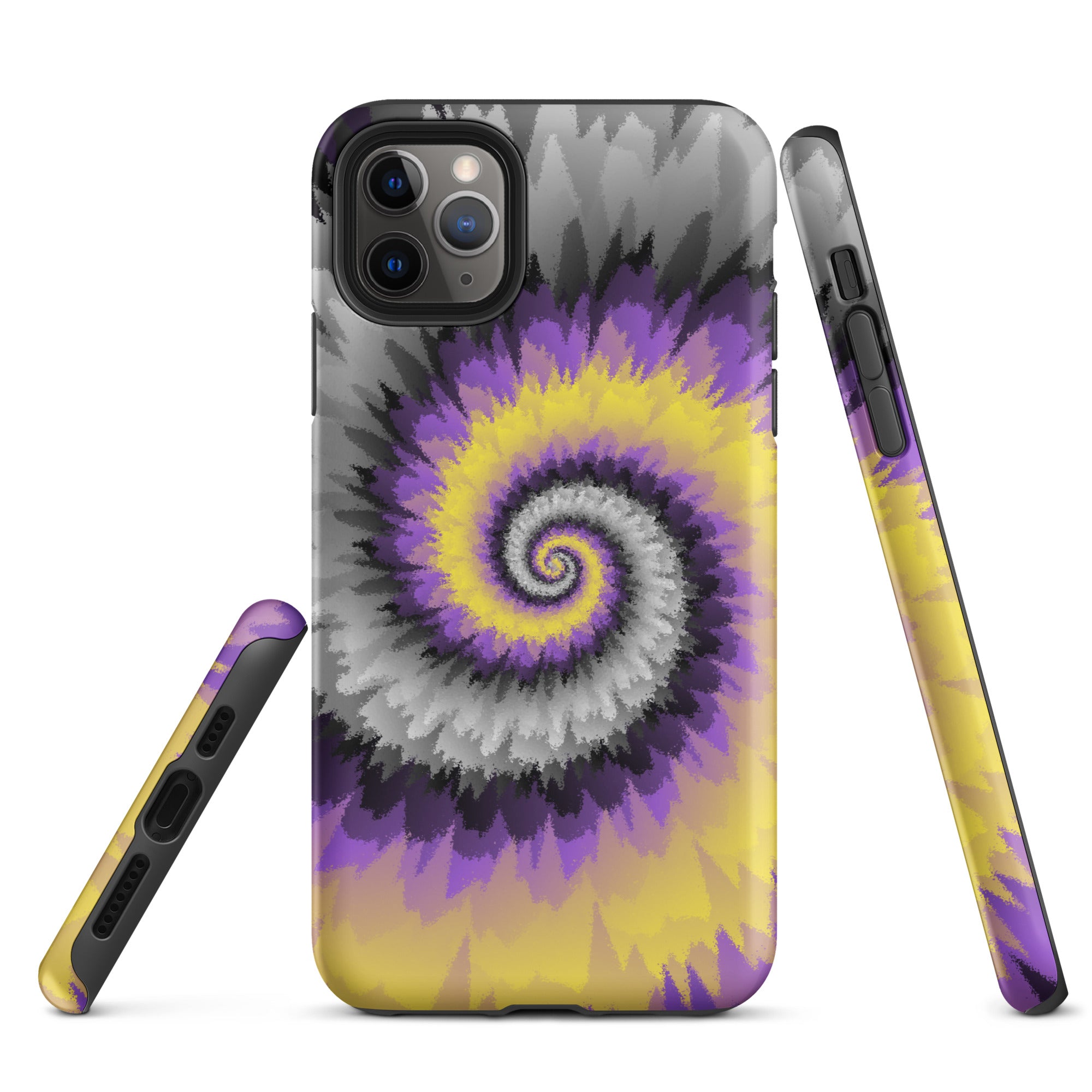 Tough Case for iPhone® Tie Dye Spiral Nonbinary