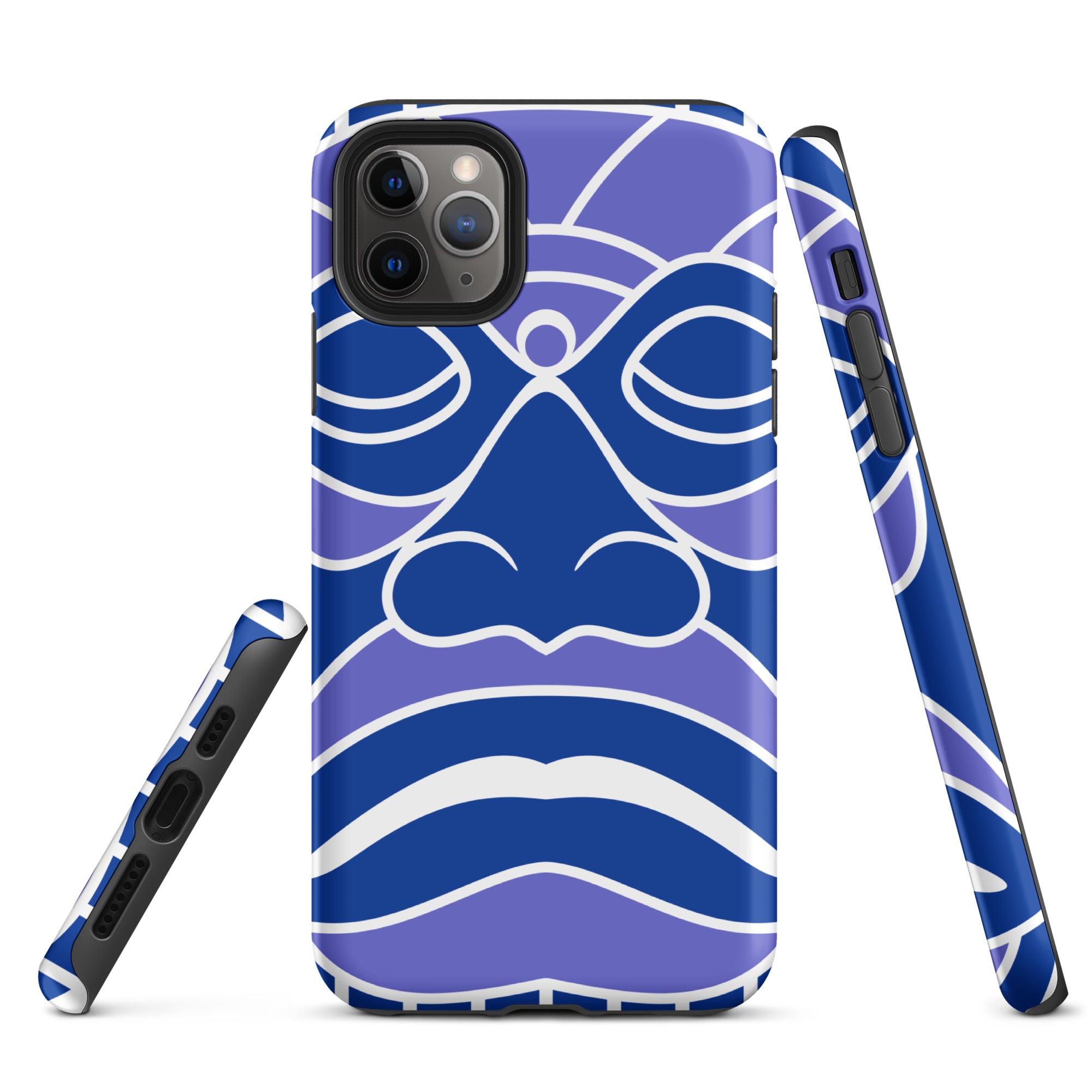 Tough Case for iPhone® Totem Mask Blue