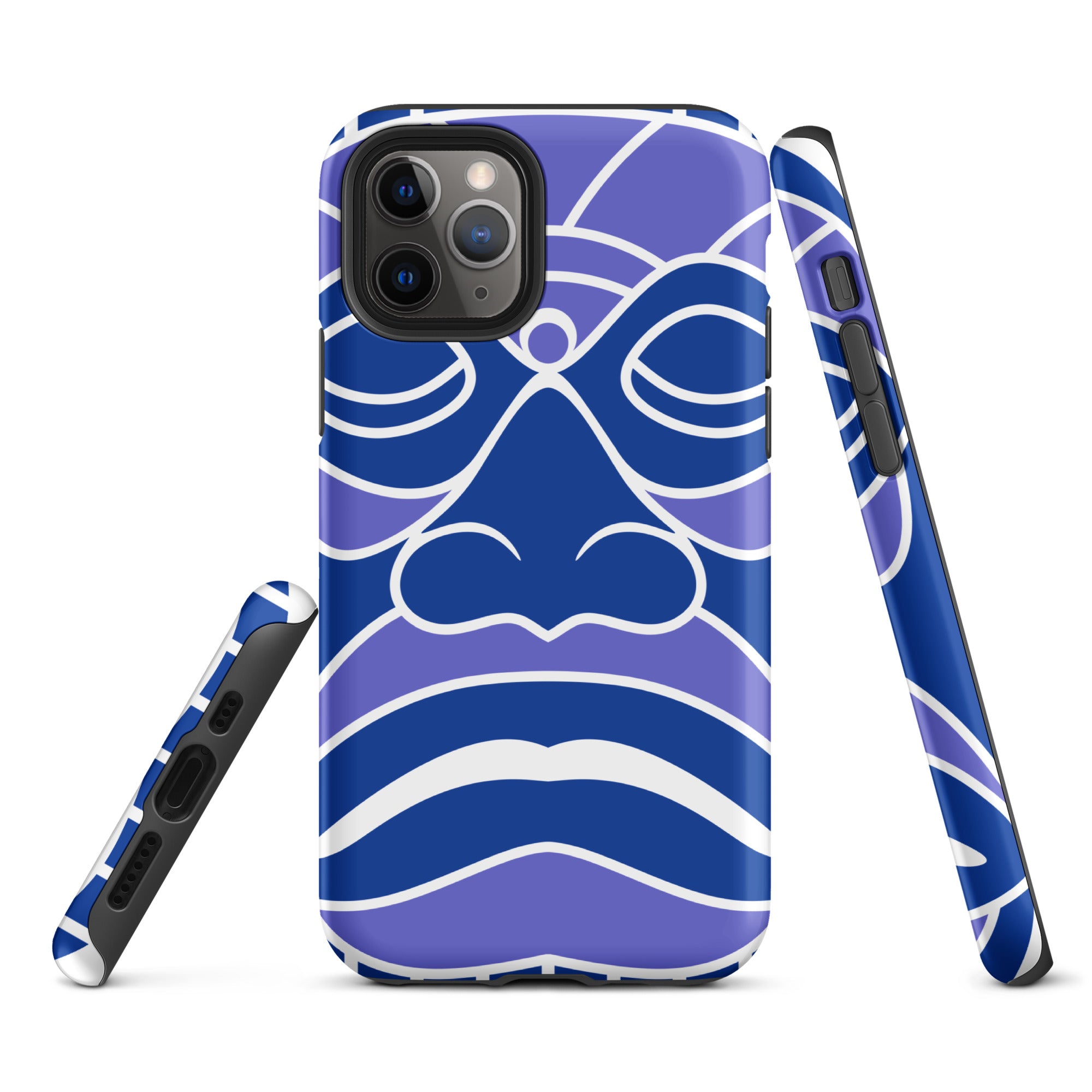 Tough Case for iPhone® Totem Mask Blue