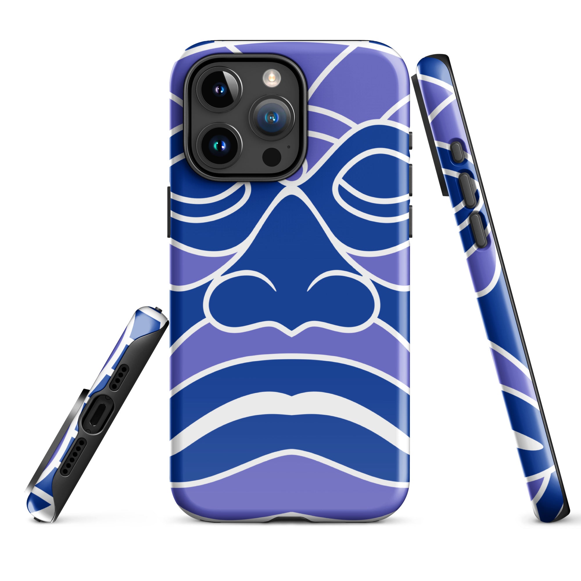 Tough Case for iPhone® Totem Mask Blue
