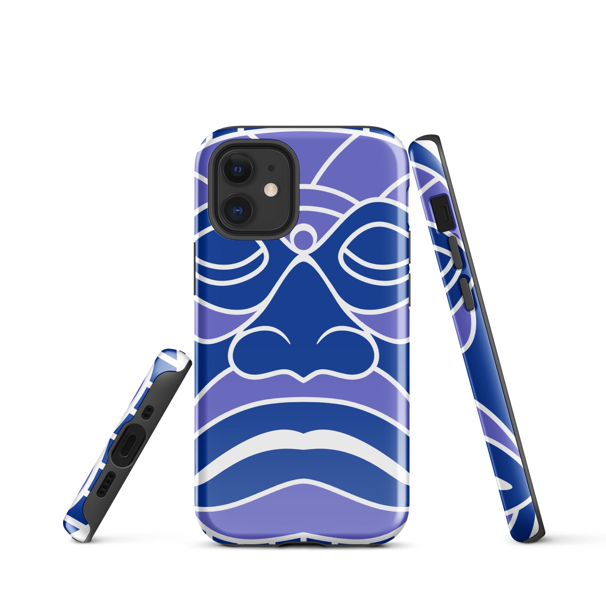 Tough Case for iPhone® Totem Mask Blue