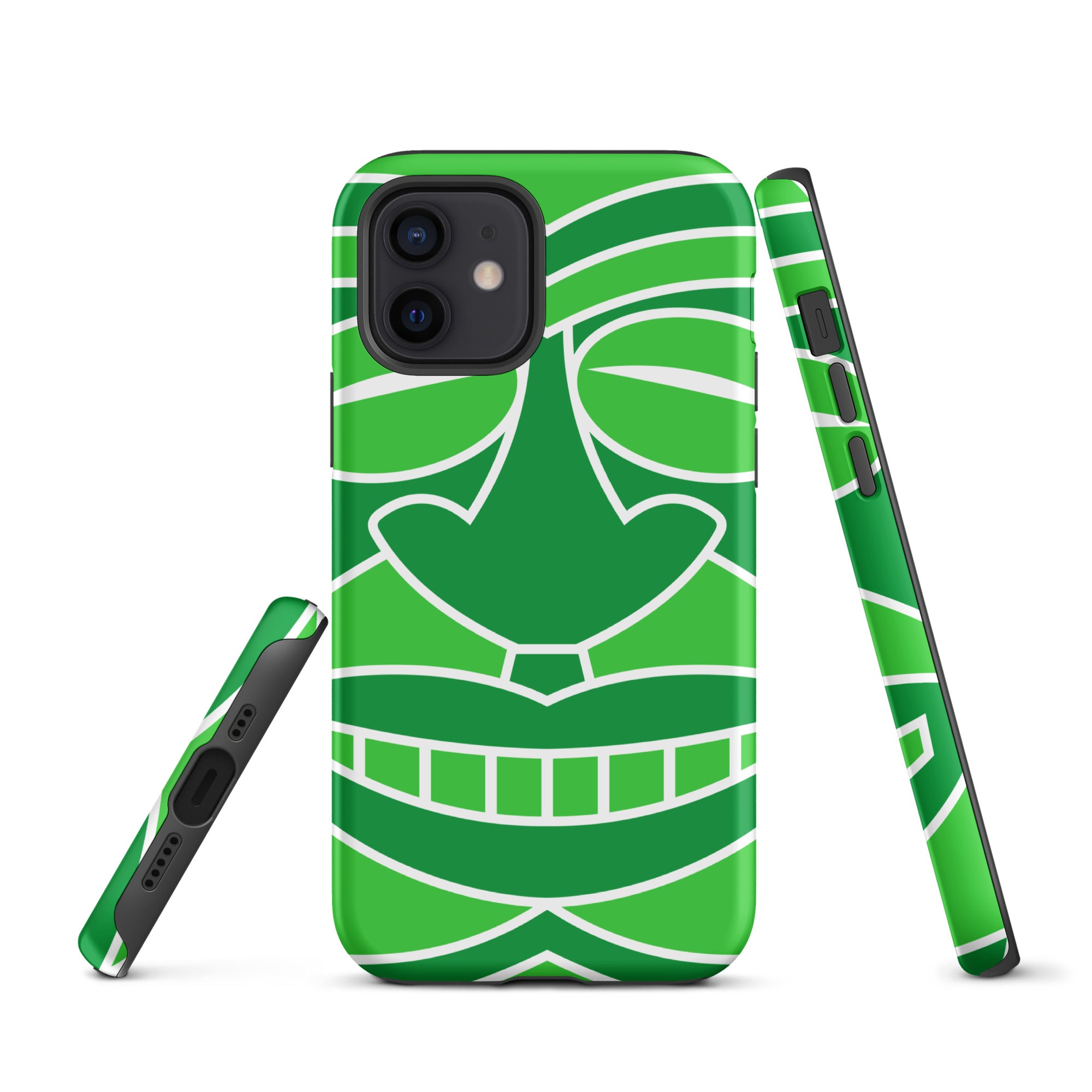 Tough Case for iPhone® Totem Mask Green