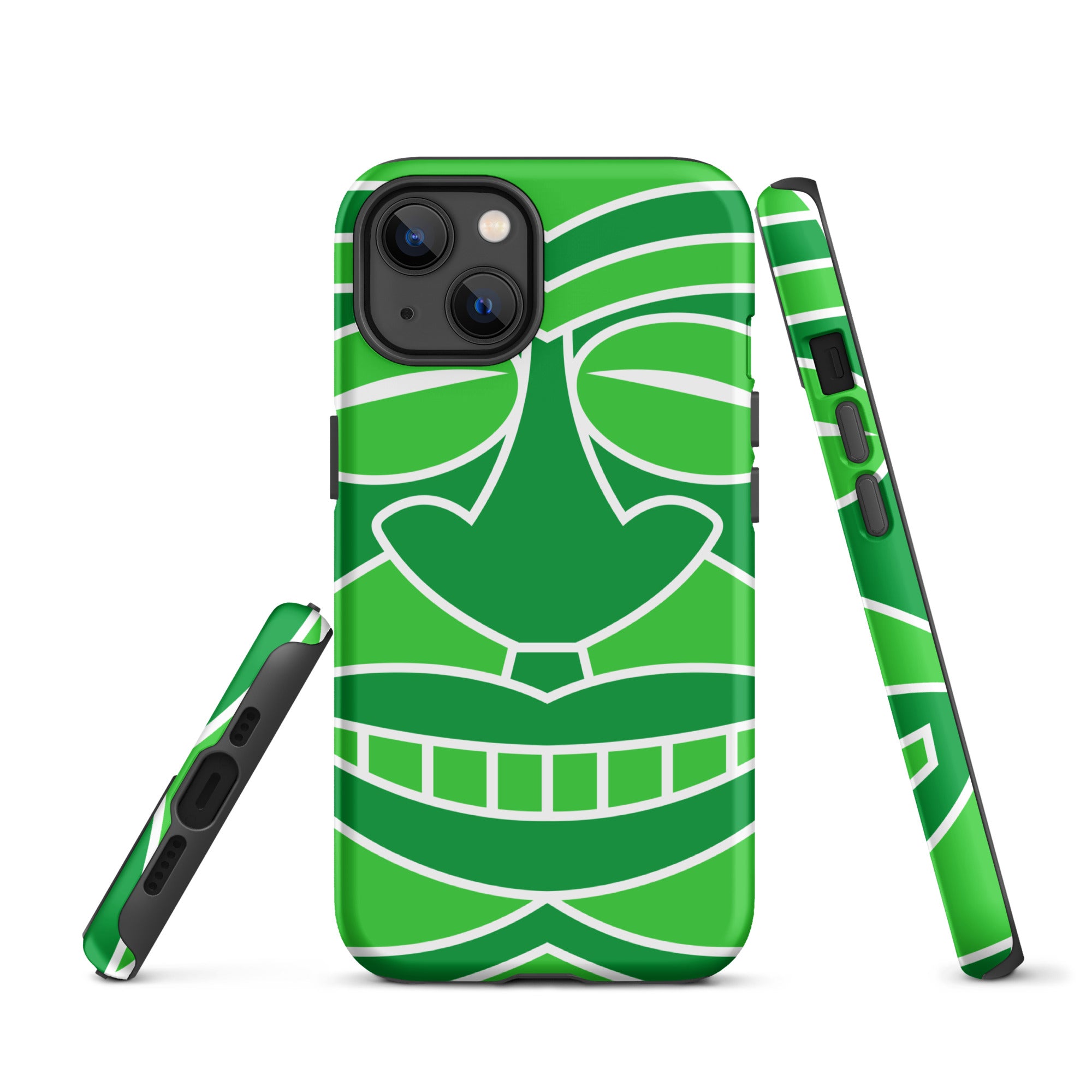 Tough Case for iPhone® Totem Mask Green