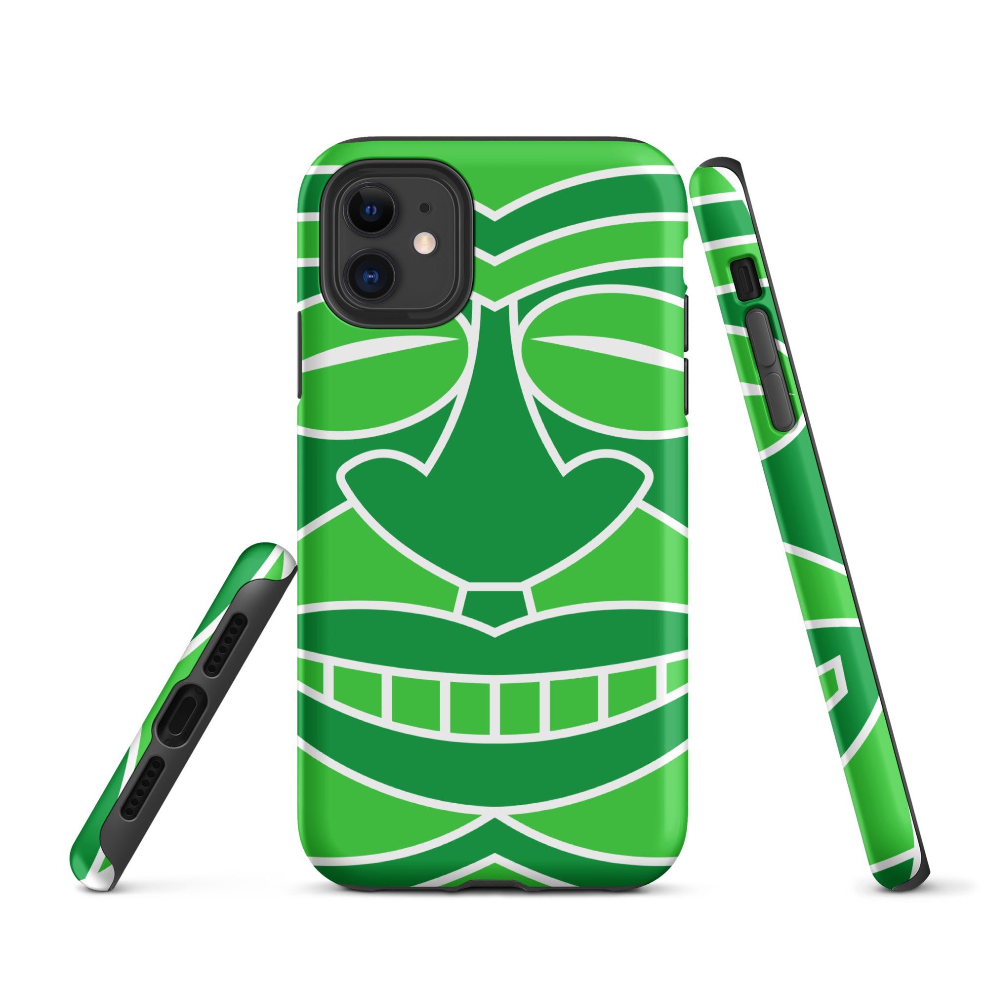 Tough Case for iPhone® Totem Mask Green