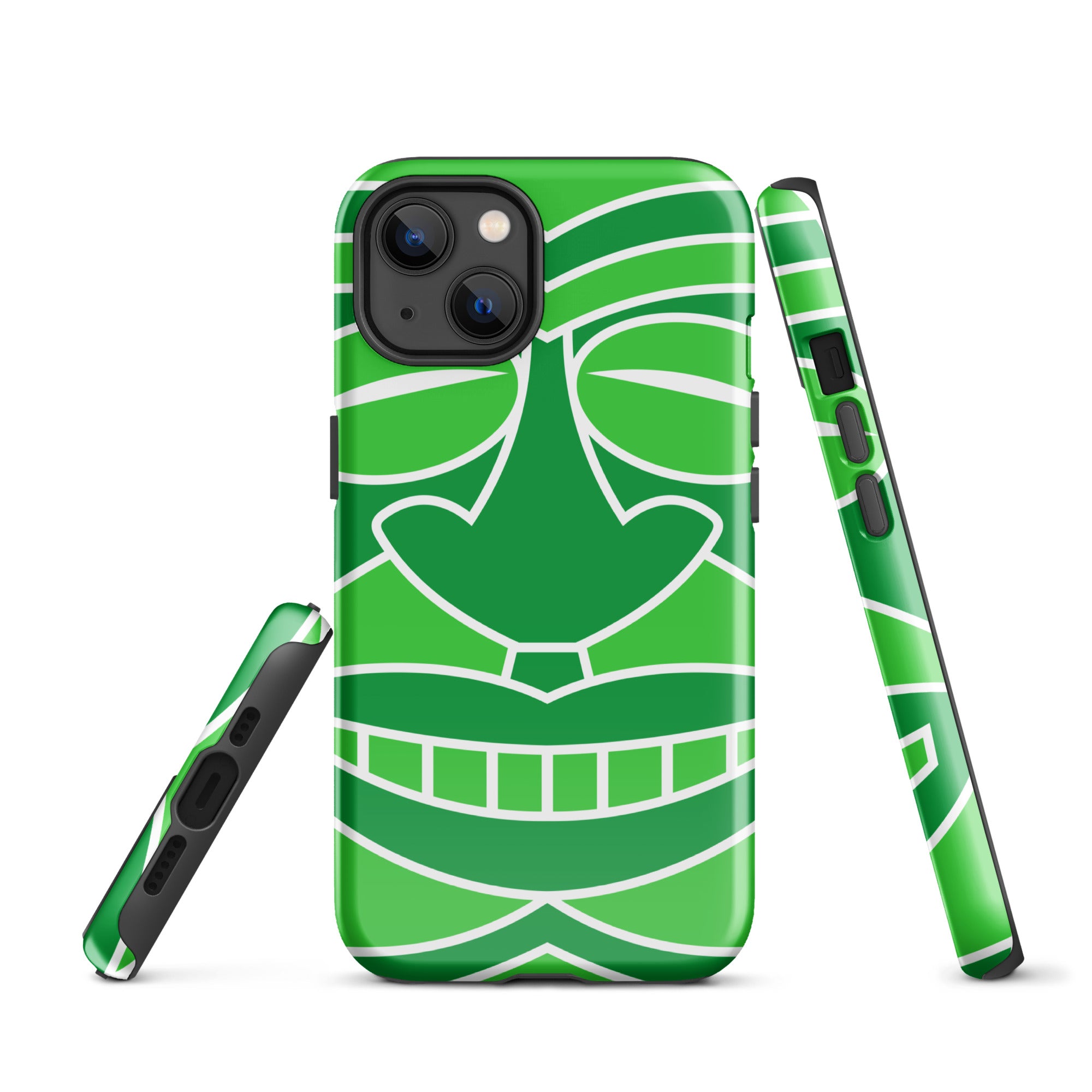 Tough Case for iPhone® Totem Mask Green