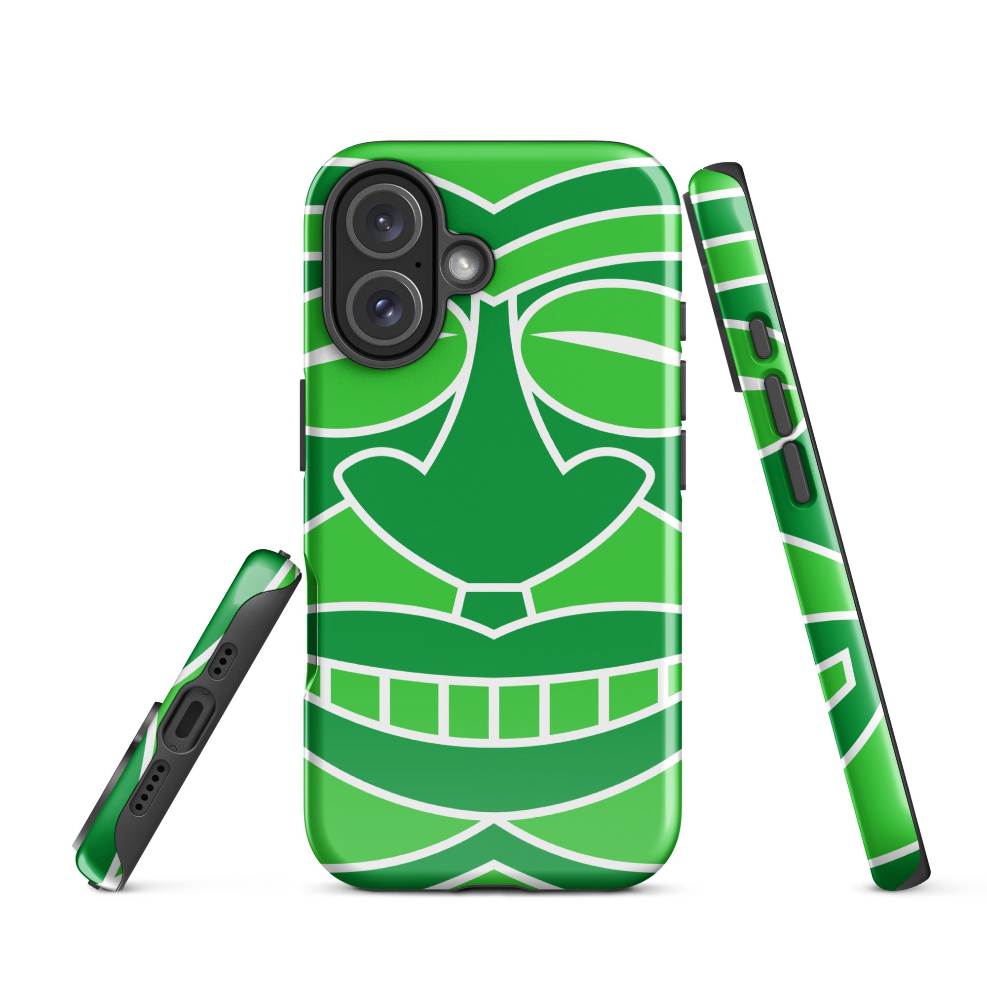 Tough Case for iPhone® Totem Mask Green