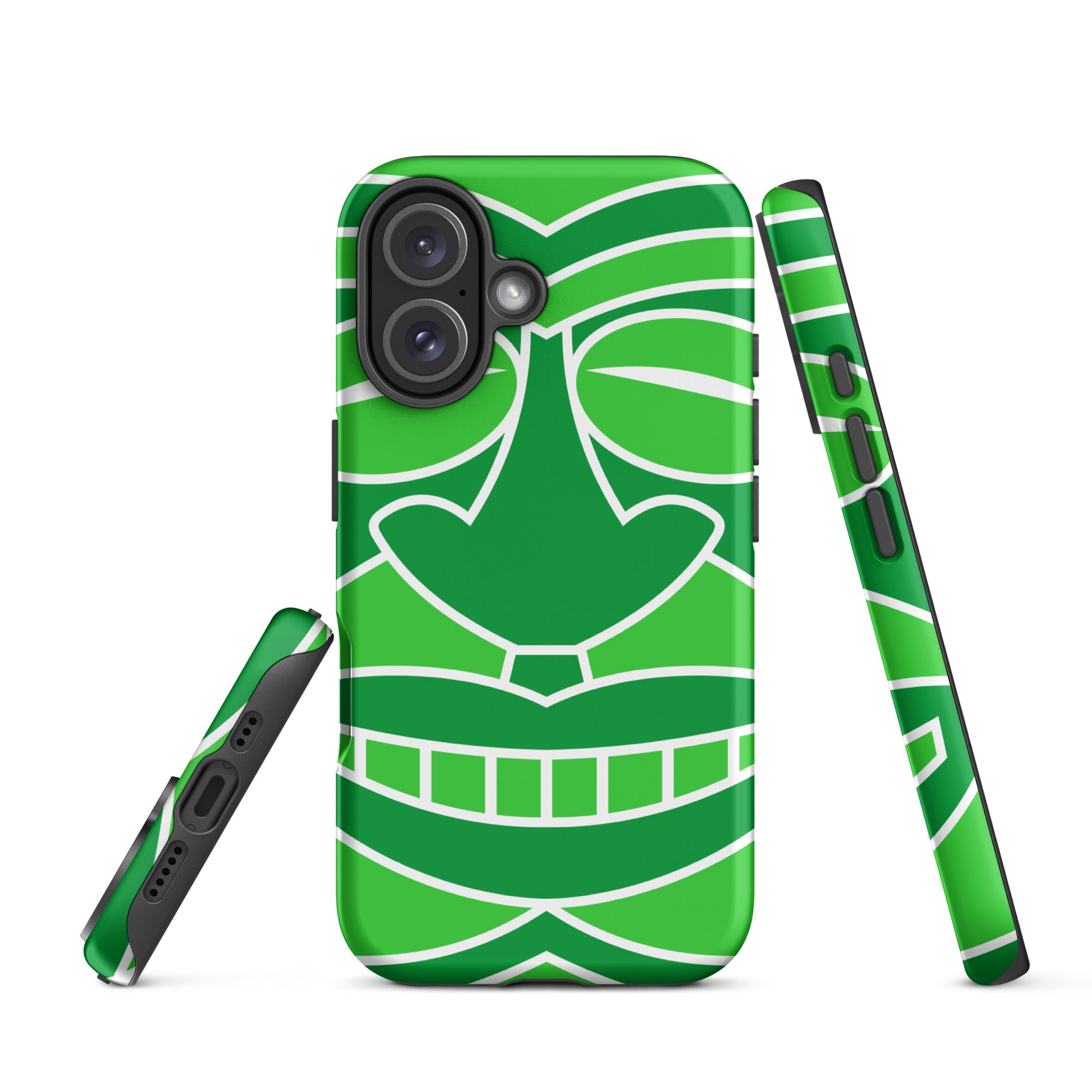 Tough Case for iPhone® Totem Mask Green
