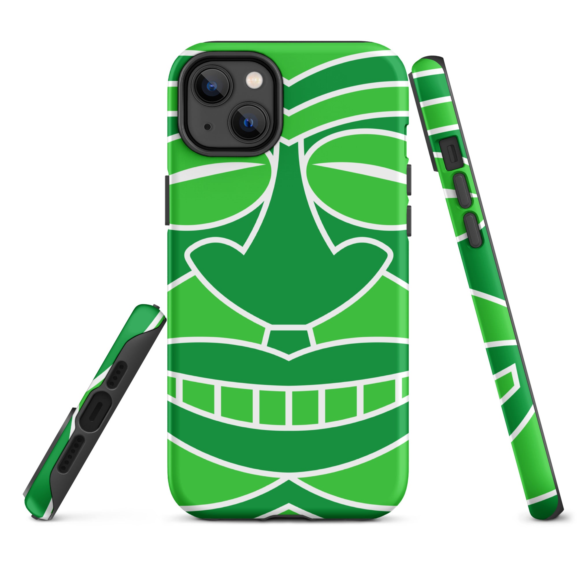 Tough Case for iPhone® Totem Mask Green